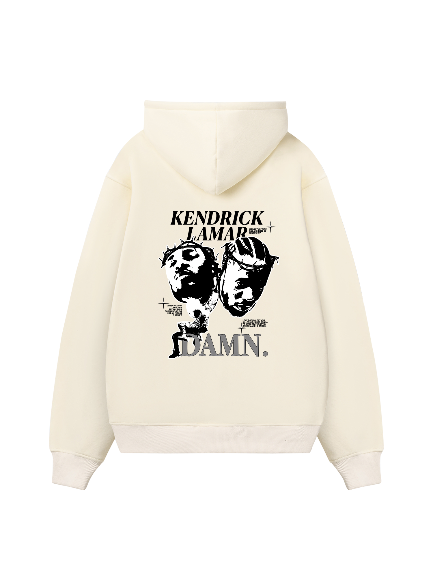 Rapper Kendrick Lamar Damn Hoodie