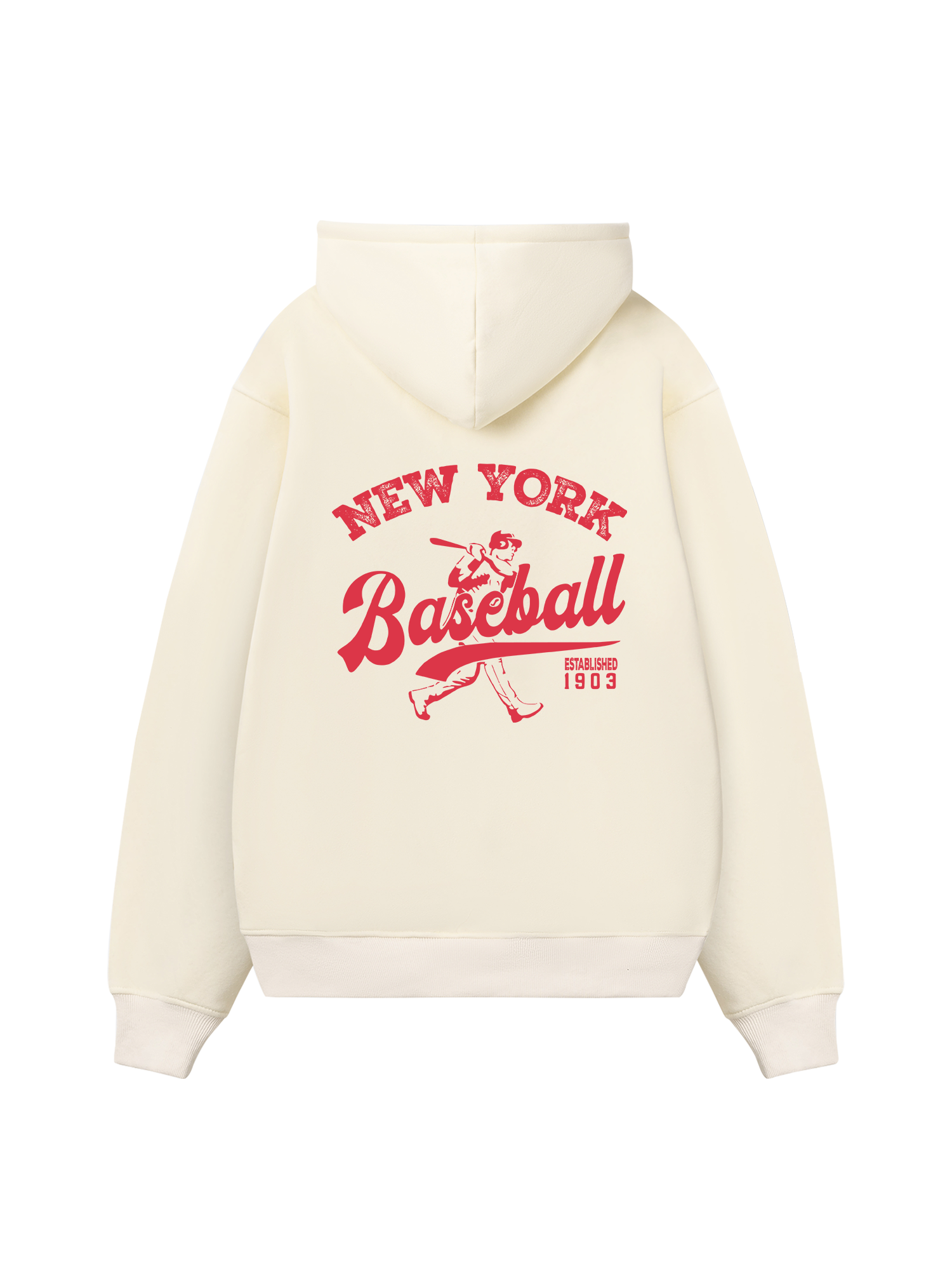 New York Baseball Pink Hoodie
