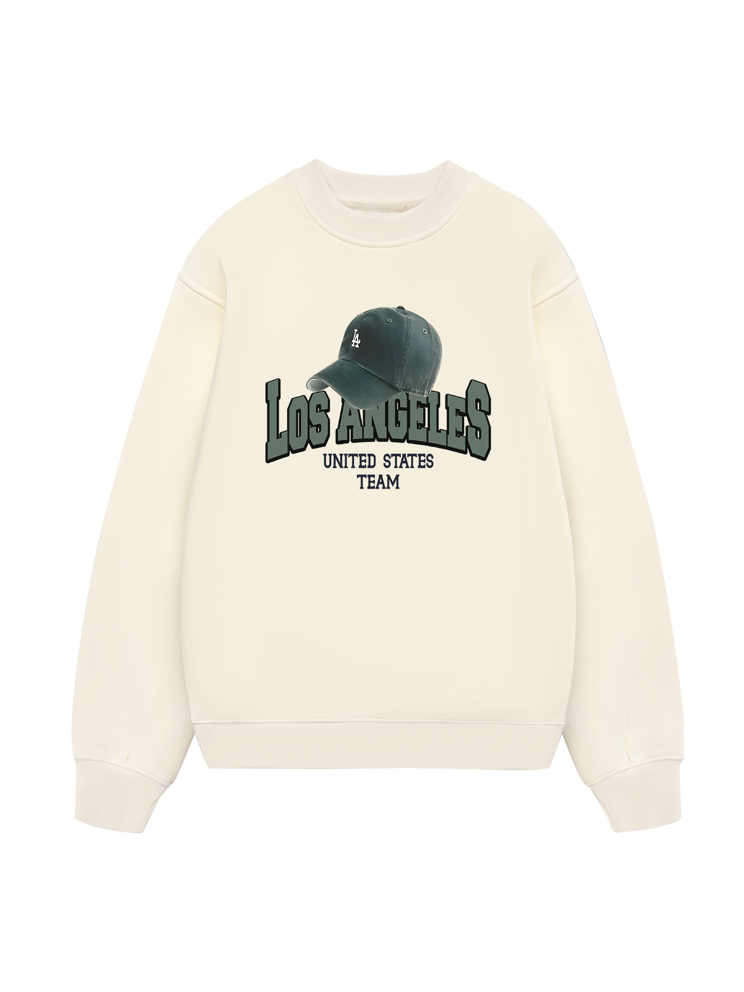 USA Los Ageles Green Hat Sweater