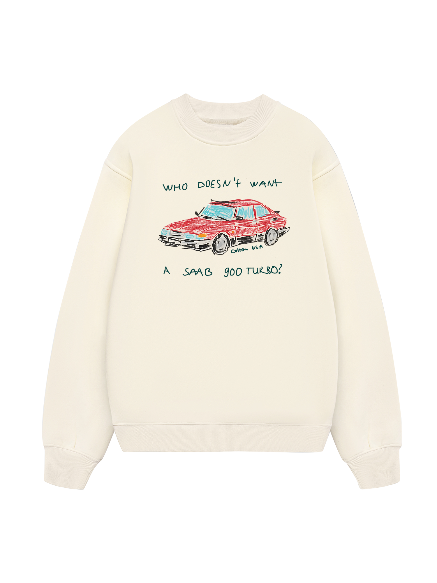 Classic Car Crayon Car Sweater