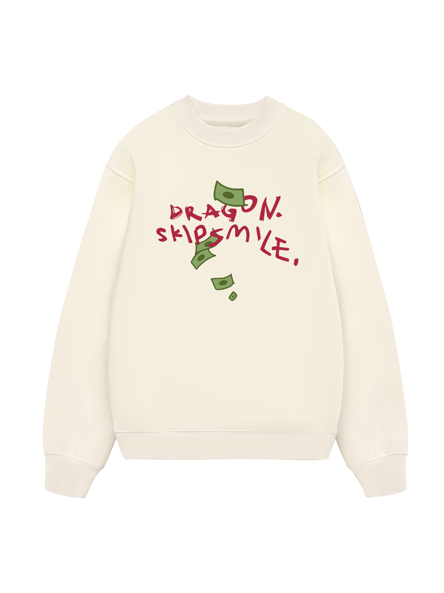 Money Dragon Skip Smile Sweater