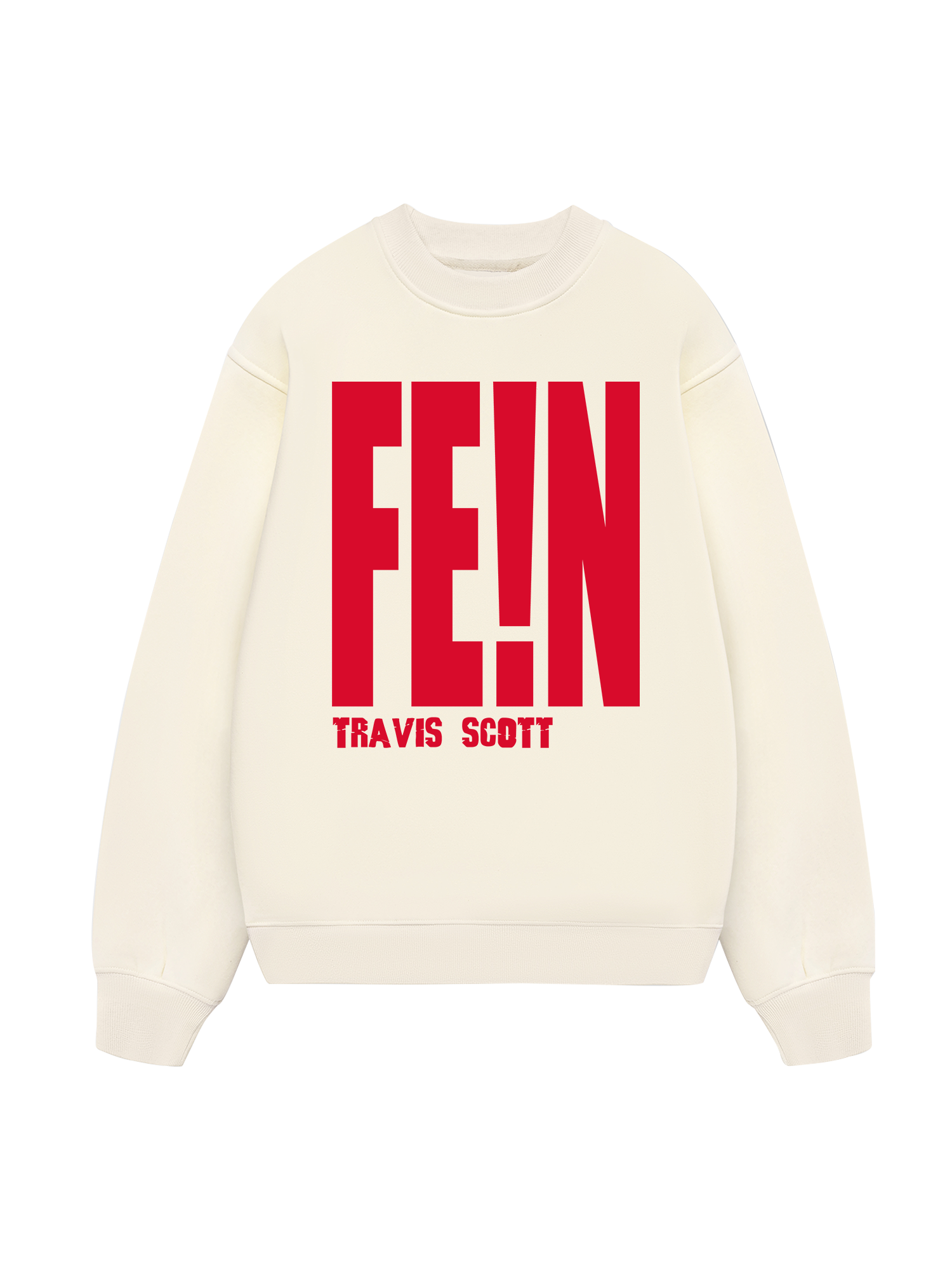 Rapper Travis Scott Fein Typo Sweater