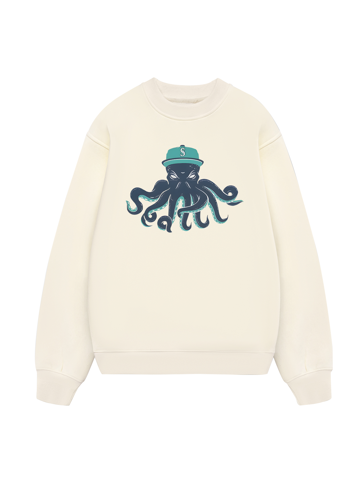 Baseball Green Octopus Sweater