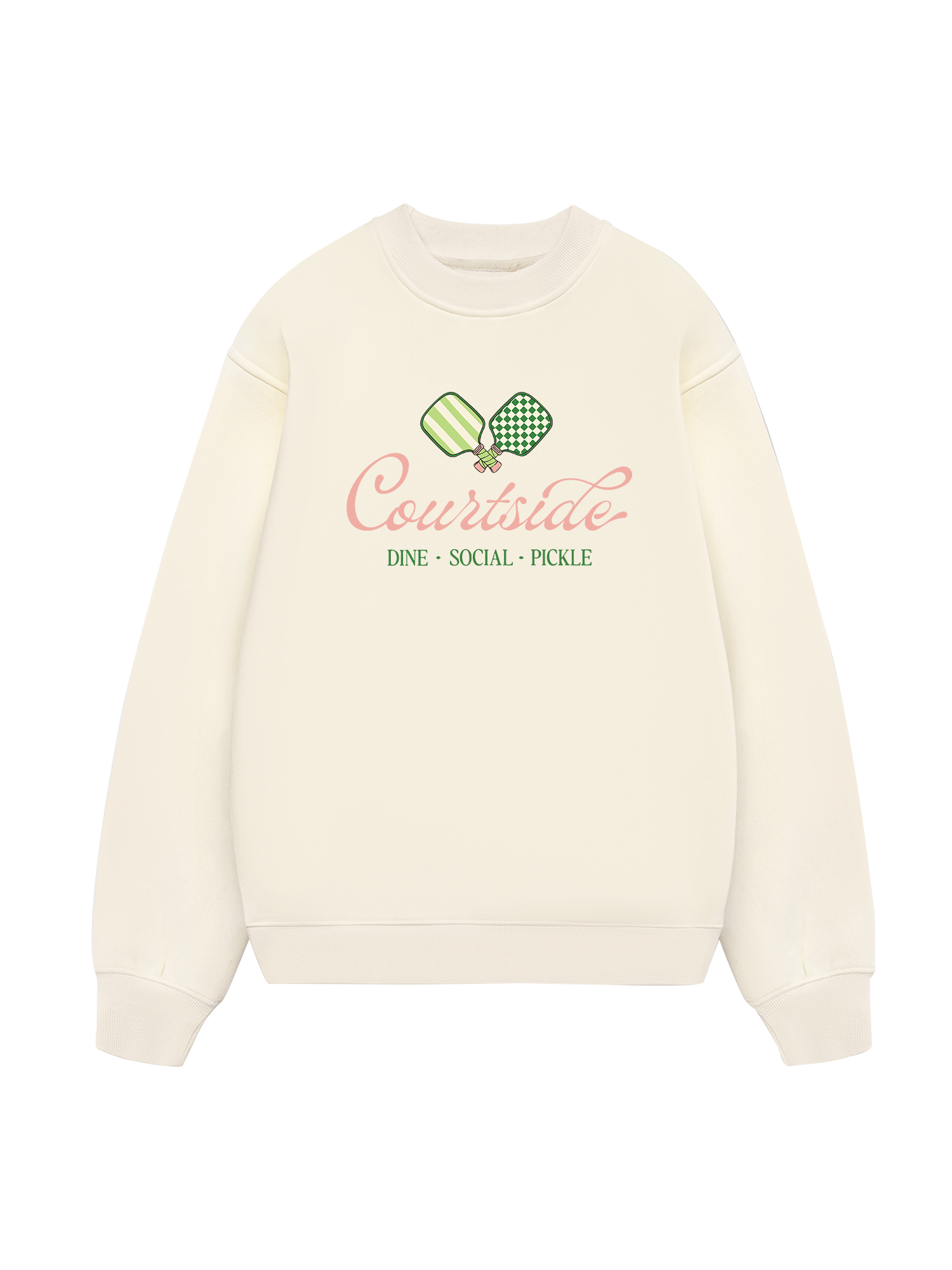 Pickleball Courtside Dine Social Pickle Sweater