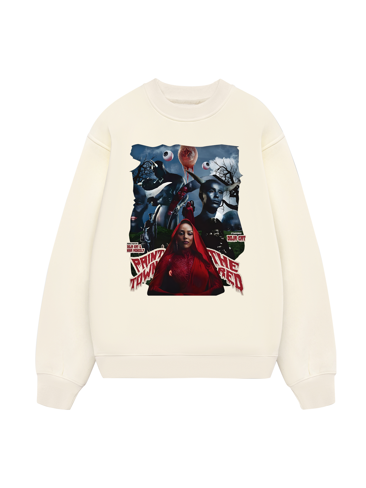 Rapper Doja Cat Red Town Sweater