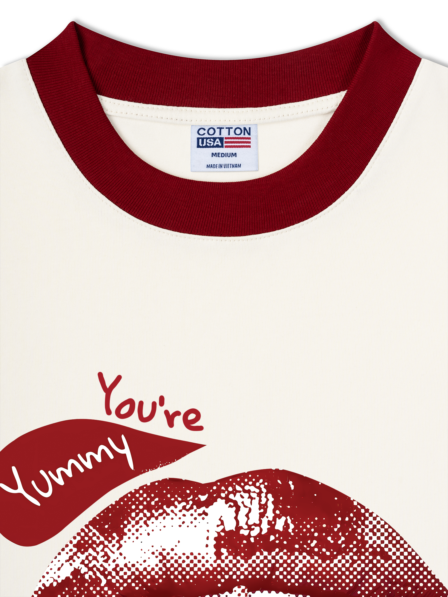 Áo Thun Ringer Relaxed Fit Cherry You_re Yummy