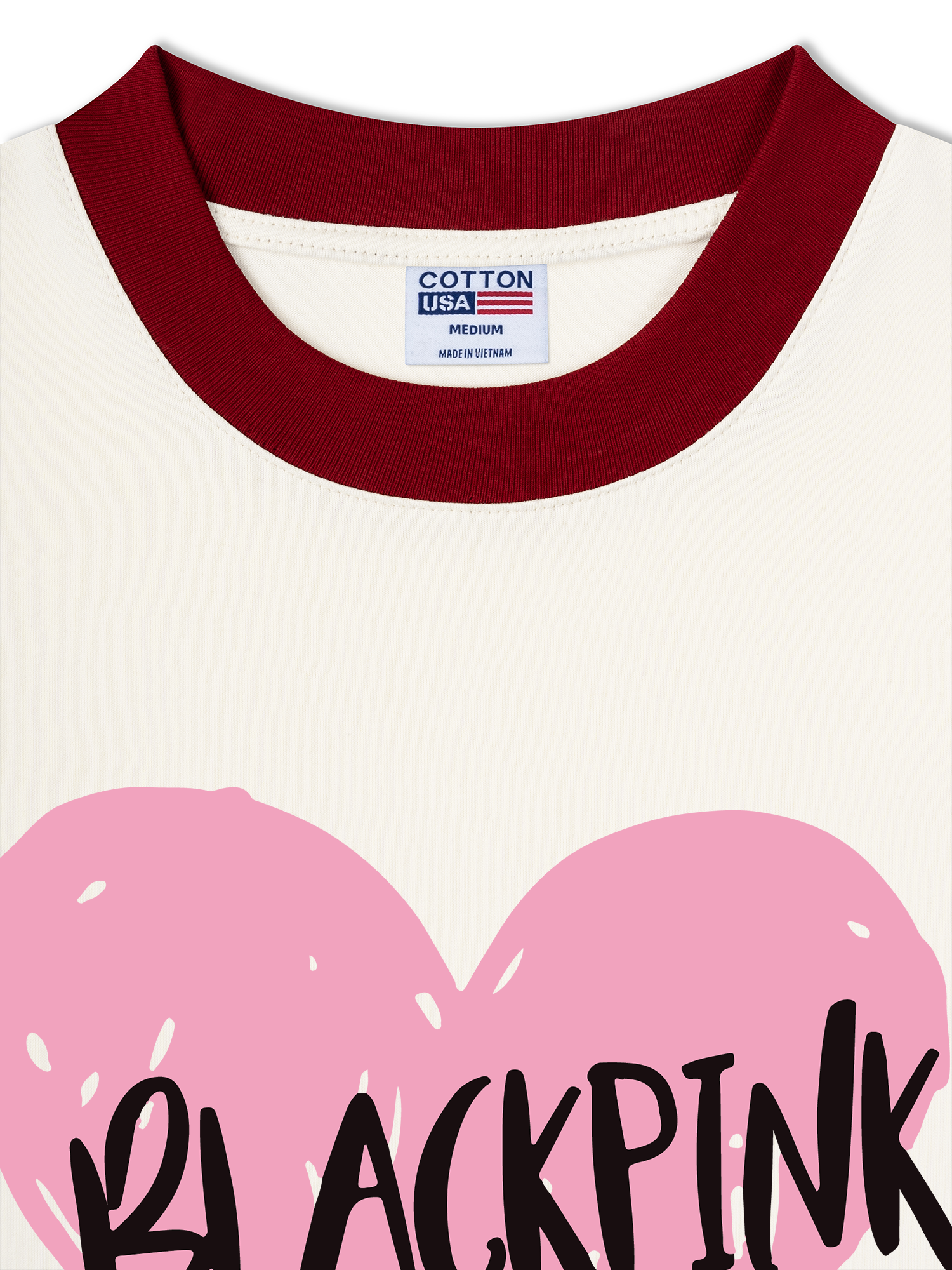 Áo Thun Ringer Relaxed Fit BlackPink