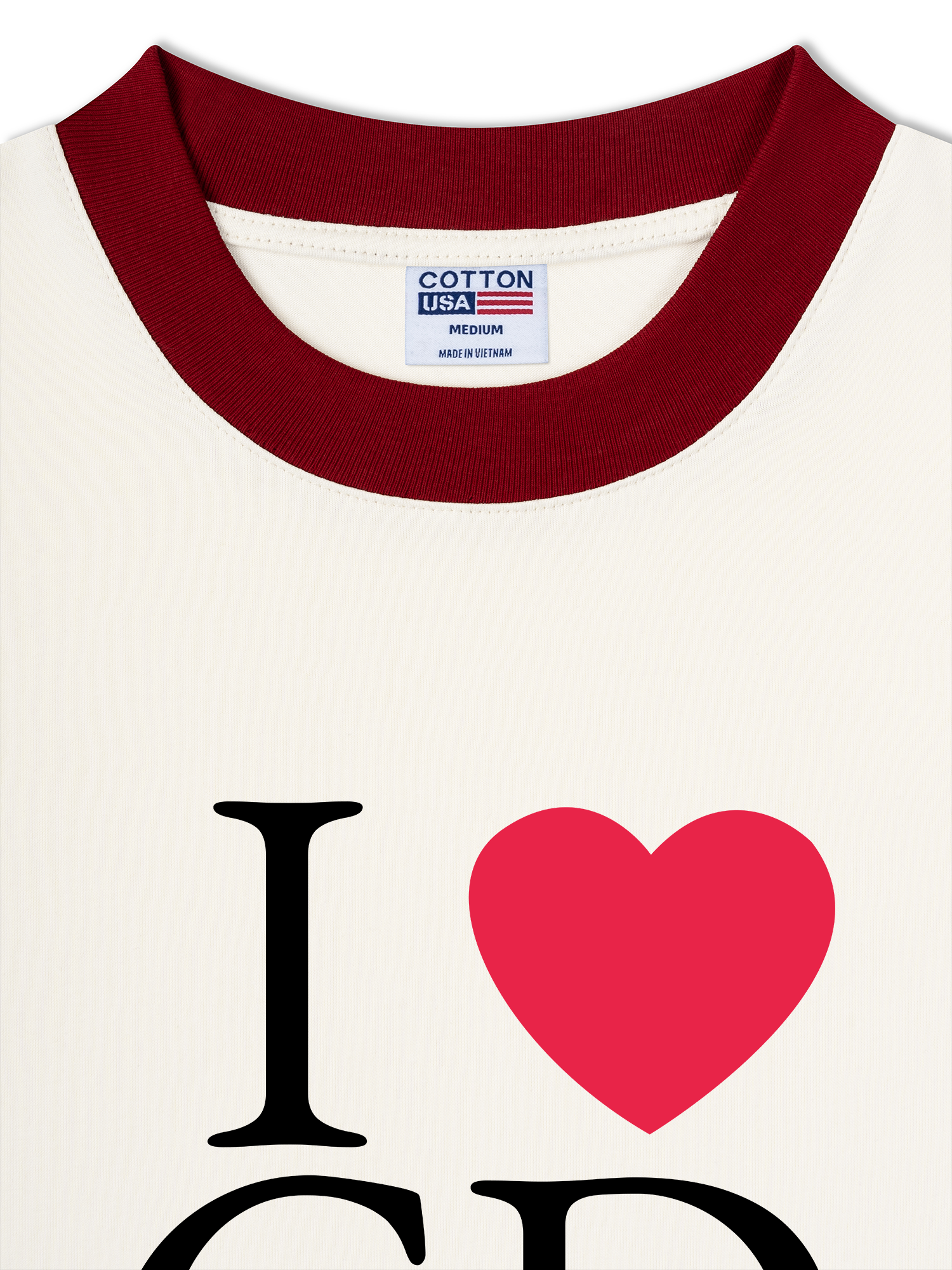 Áo Thun Ringer Relaxed Fit I Love GD