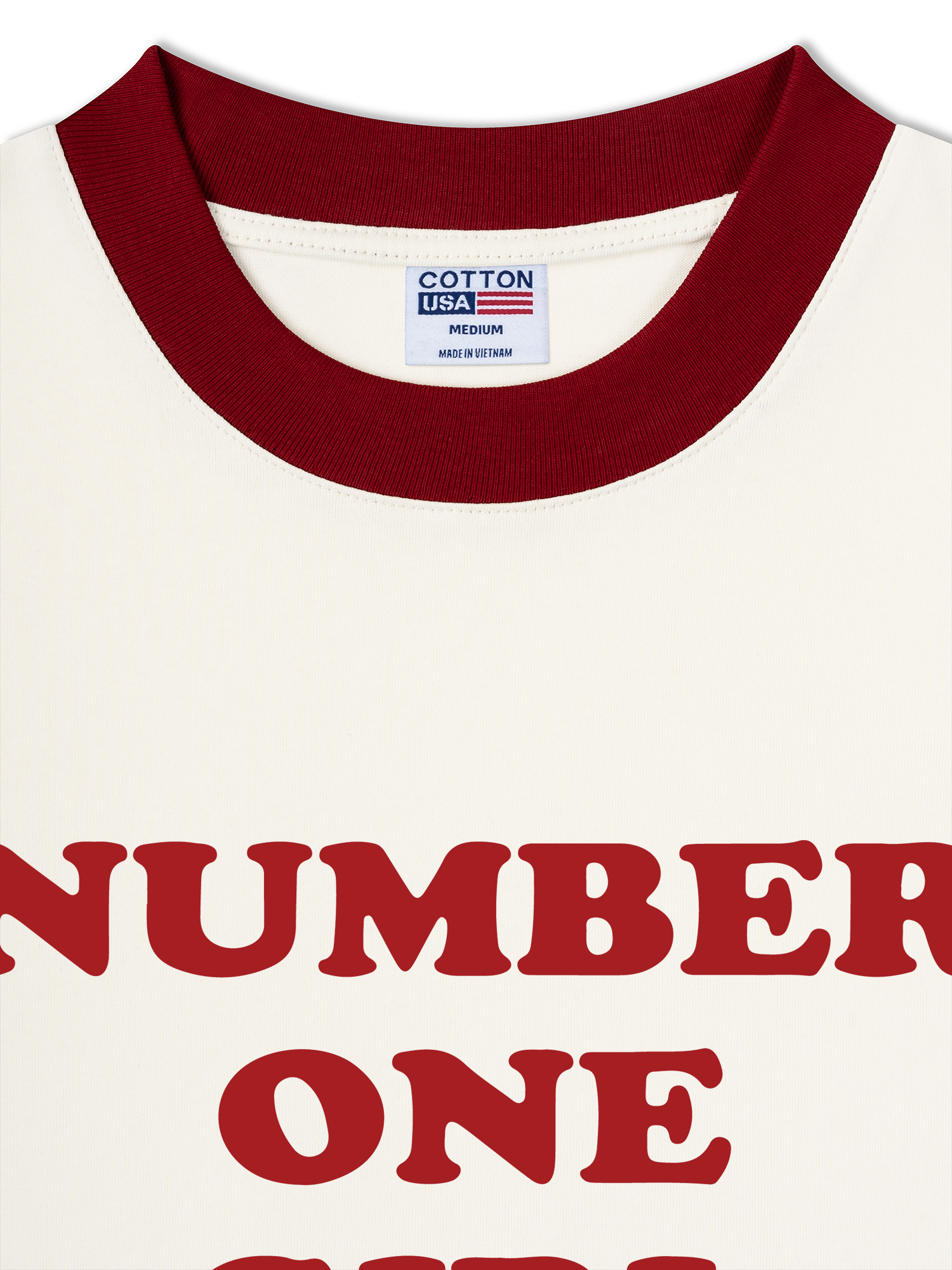 Áo Thun Ringer Relaxed Fit BlackPink Number One Girl