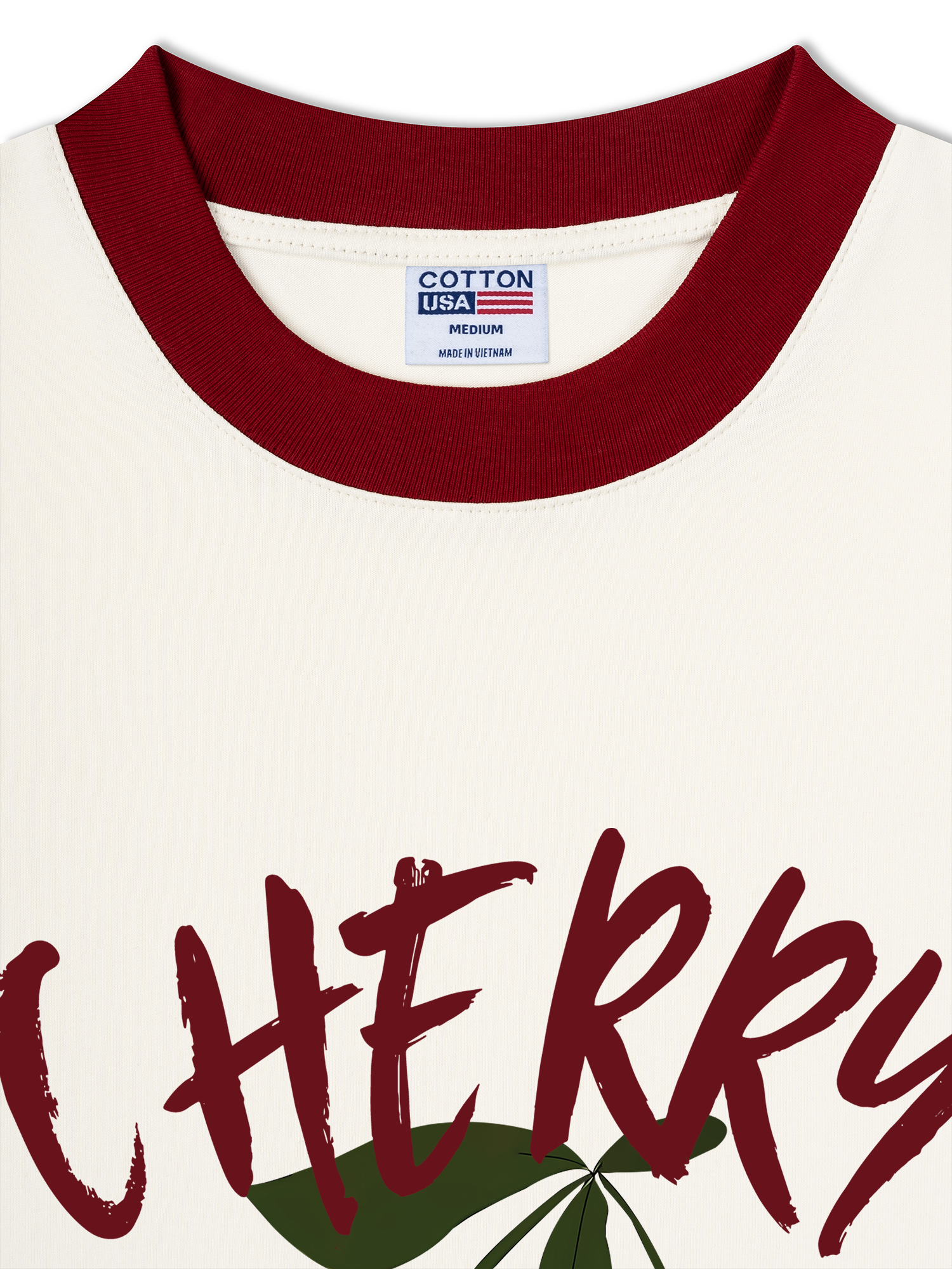 Áo Thun Ringer Relaxed Fit Cherry Cute