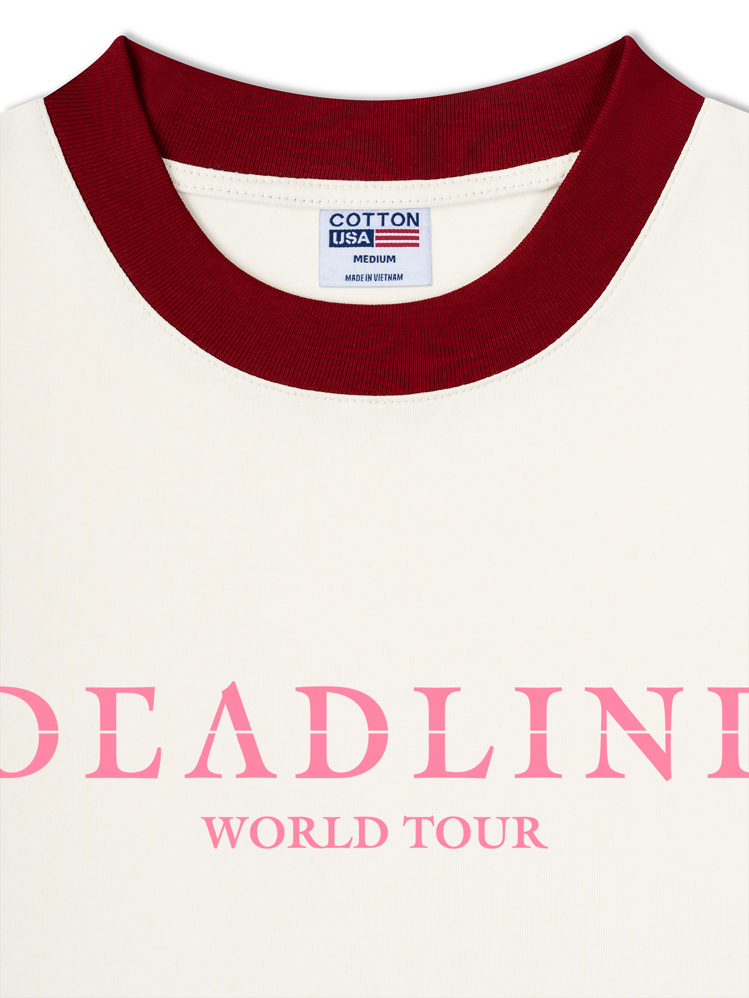 Áo Thun Ringer Relaxed Fit Idols Dead Line World Tour