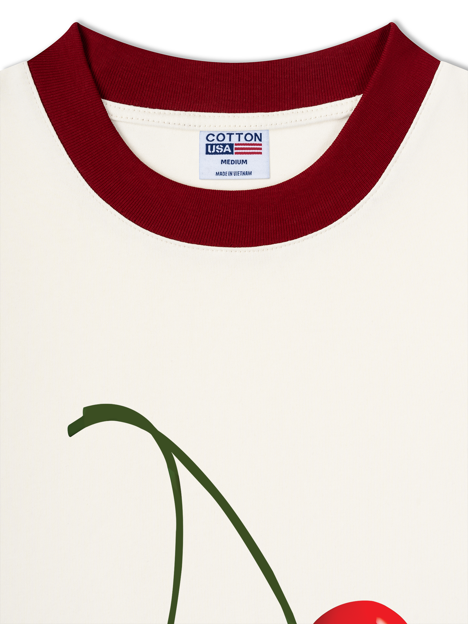 Áo Thun Ringer Relaxed Fit Cherry Celiac