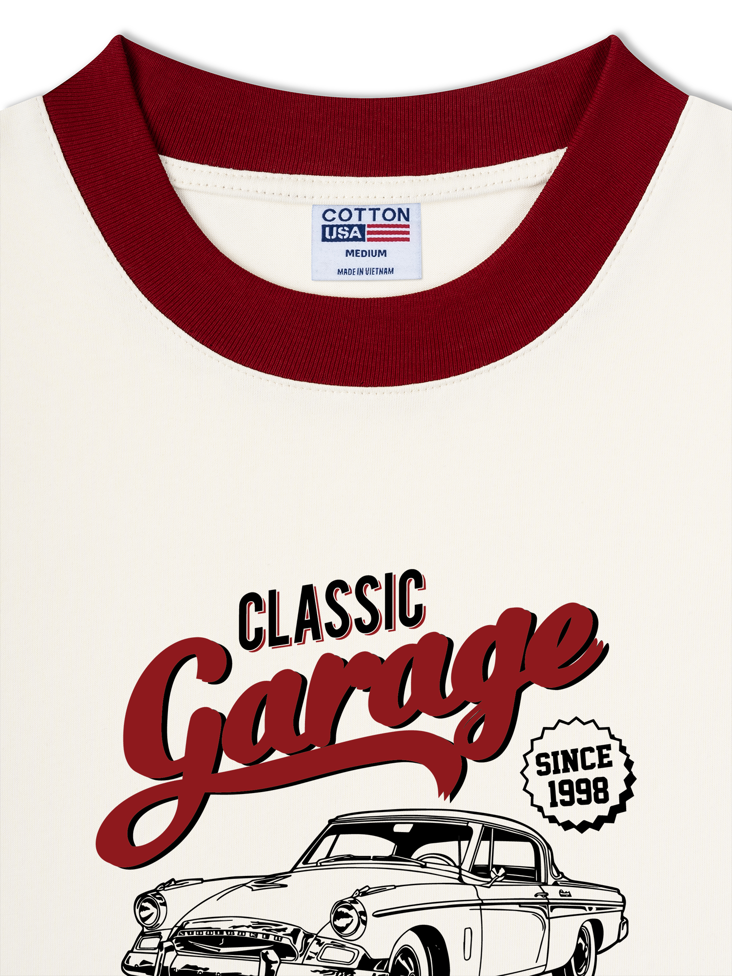 Áo Thun Ringer Relaxed Fit Classic Garage