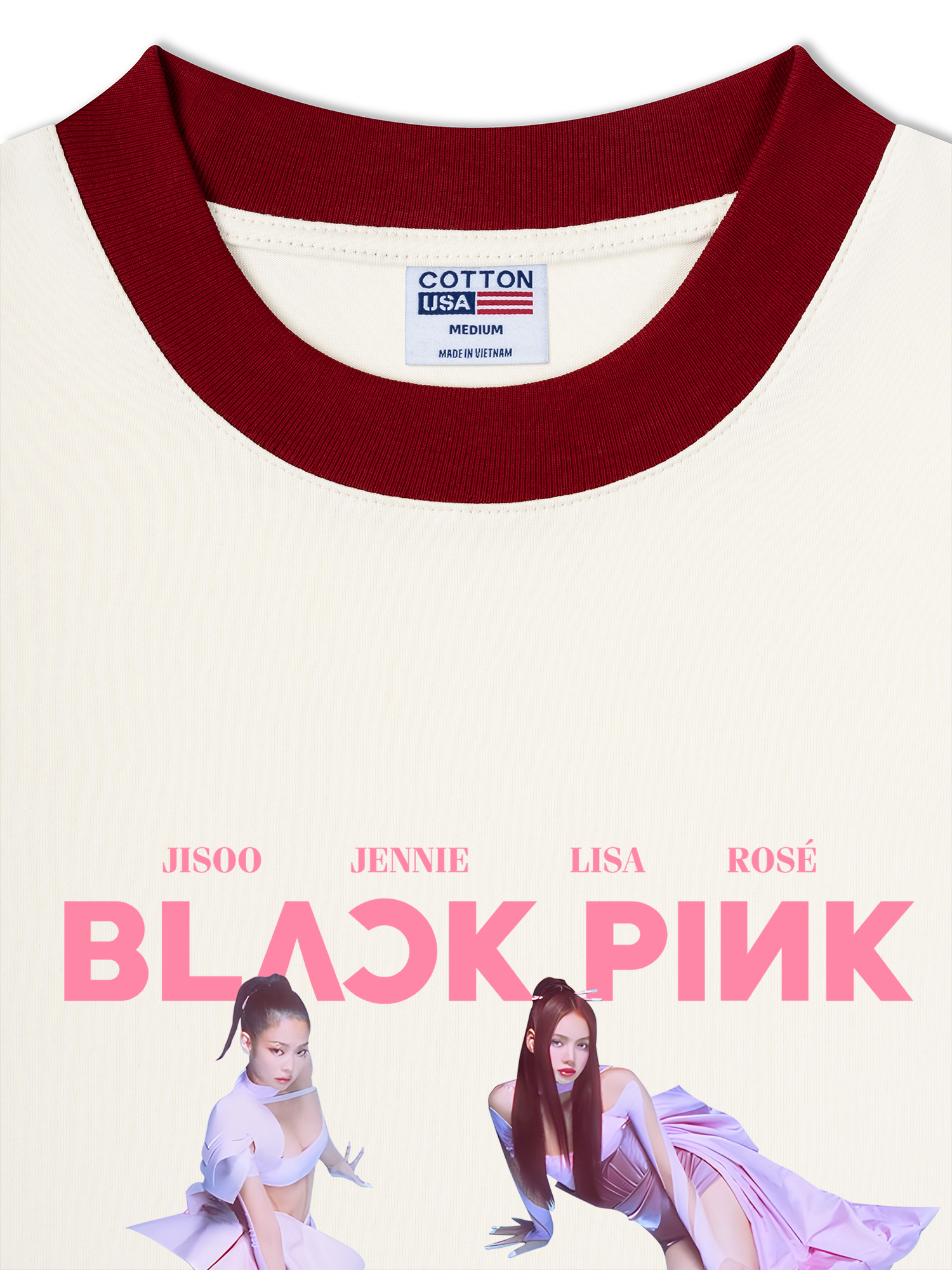 Áo Thun Ringer Relaxed Fit Idols Pink Venom