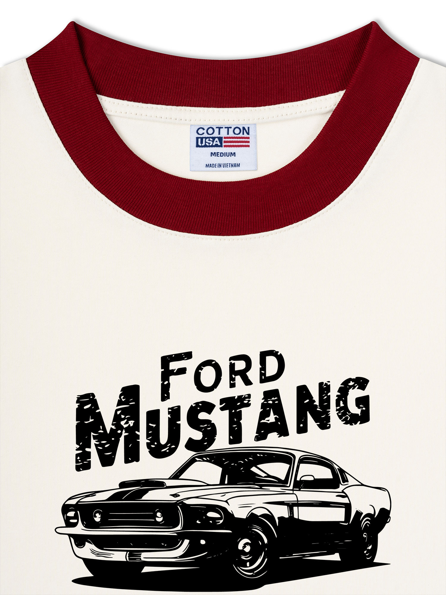 Áo Thun Ringer Relaxed Fit Midnight Charger The Legend Never Dies