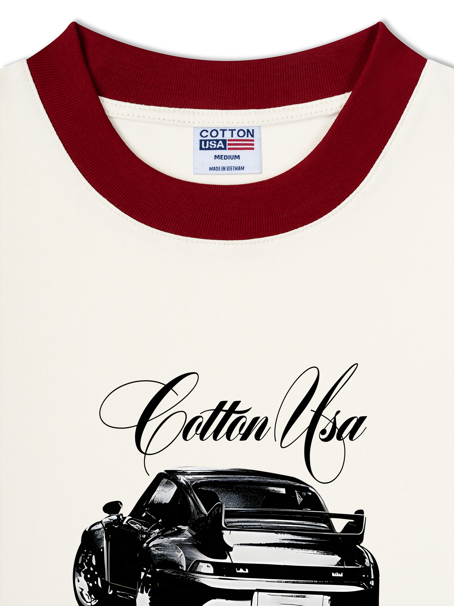 Áo Thun Ringer Relaxed Fit Classic Car  Vintage Car