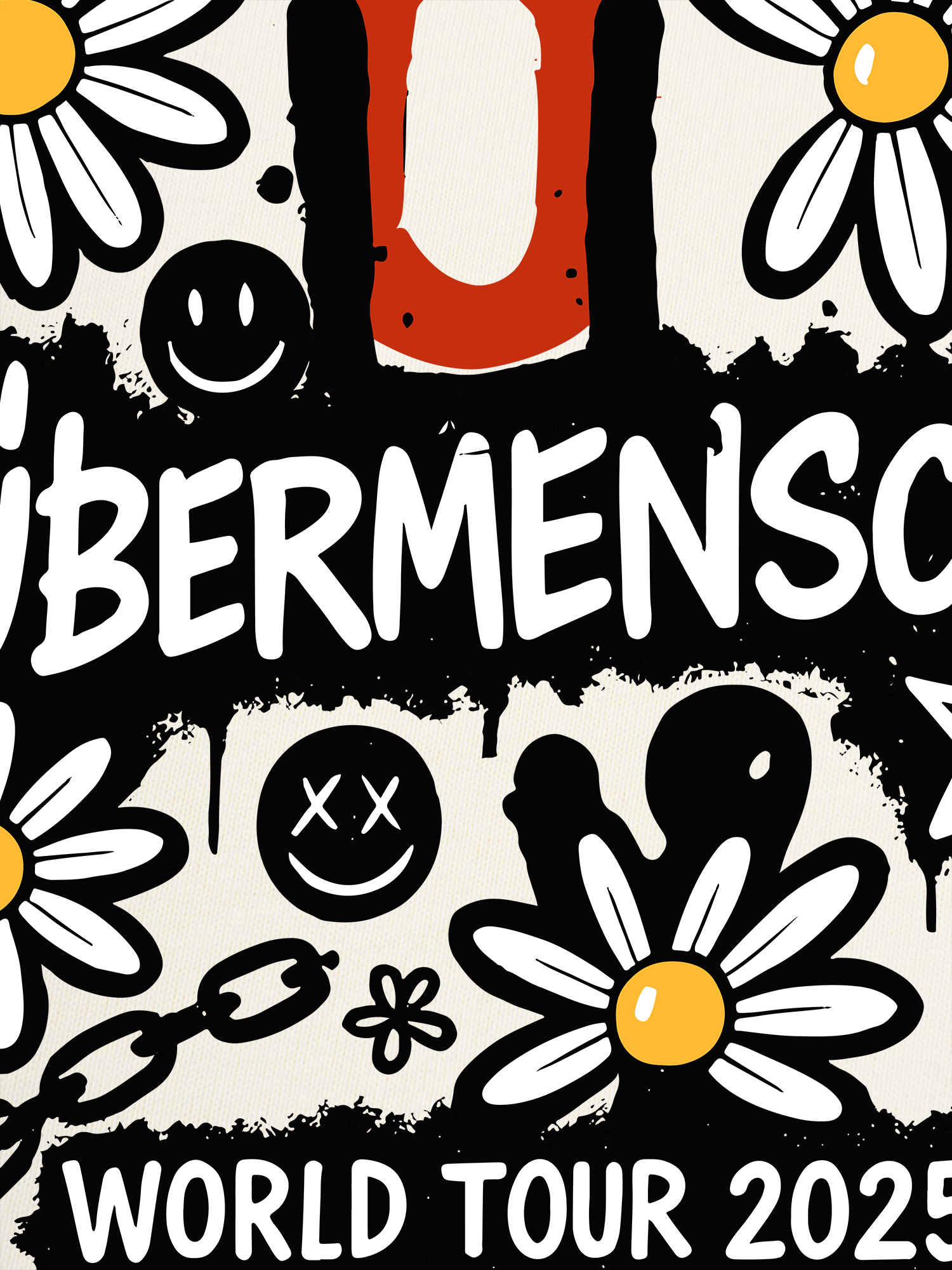 Áo Thun Ringer Relaxed Fit GD World Tour 2025