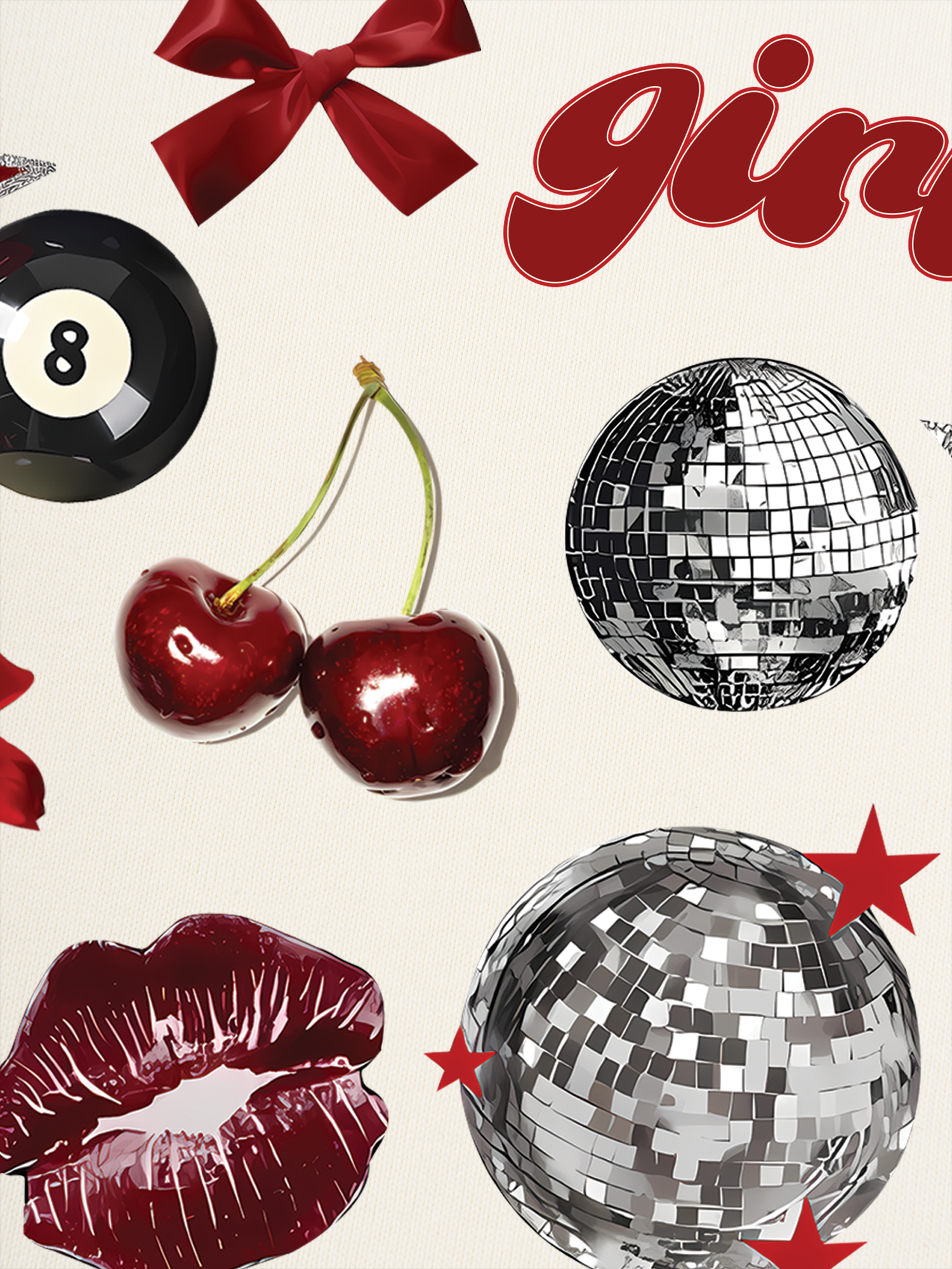 Áo Thun Ringer Relaxed Fit Cherry Girls