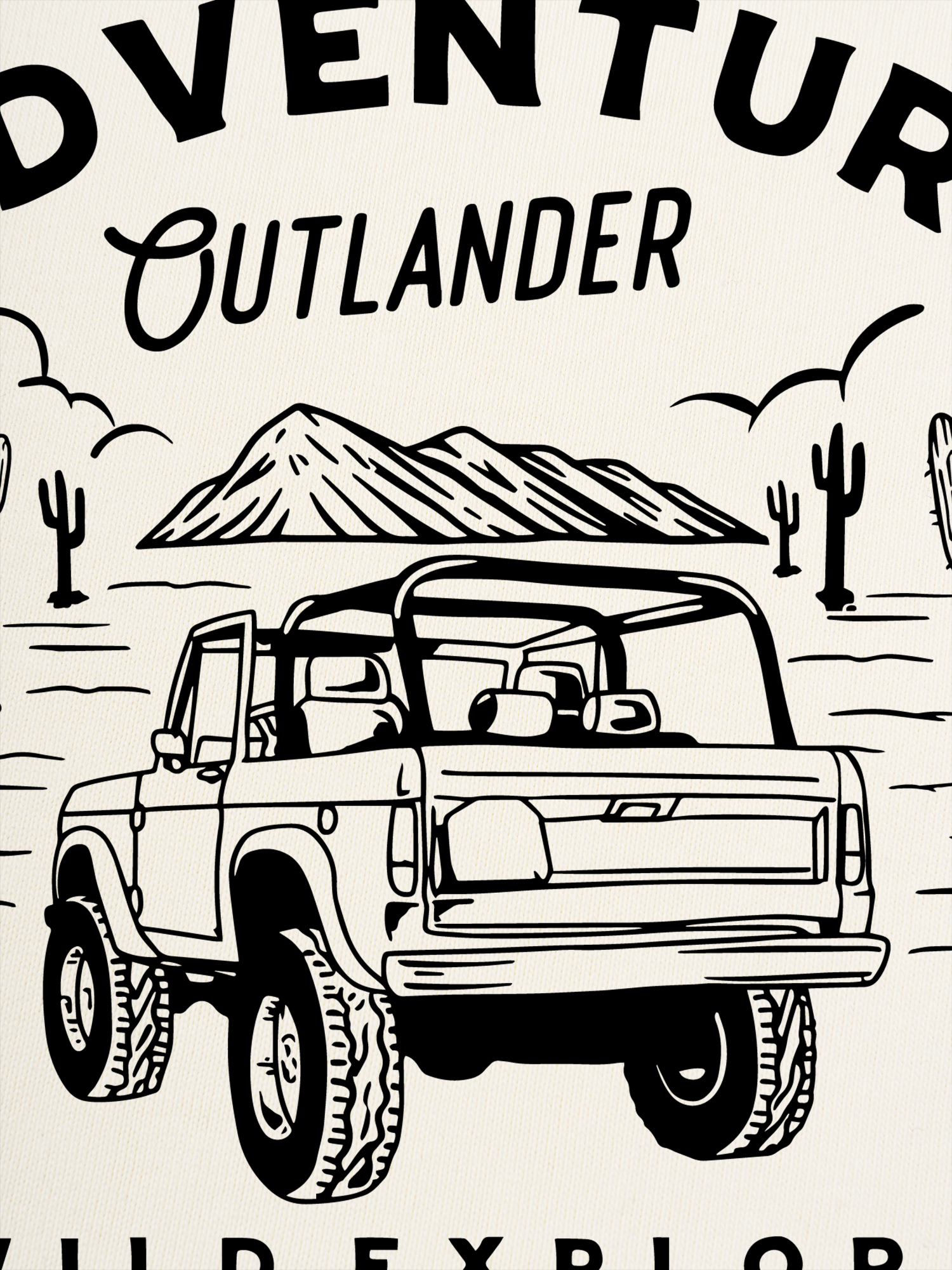 Áo Thun Ringer Relaxed Fit Adventure Cutlander Wild Explored