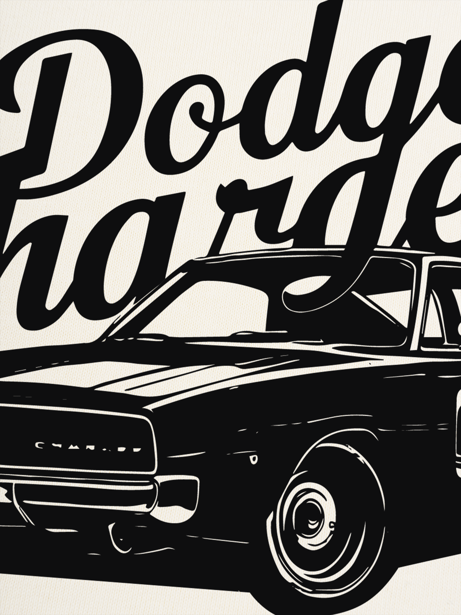 Áo Thun Ringer Relaxed Fit Dodge Charger The Road Belongs to Us