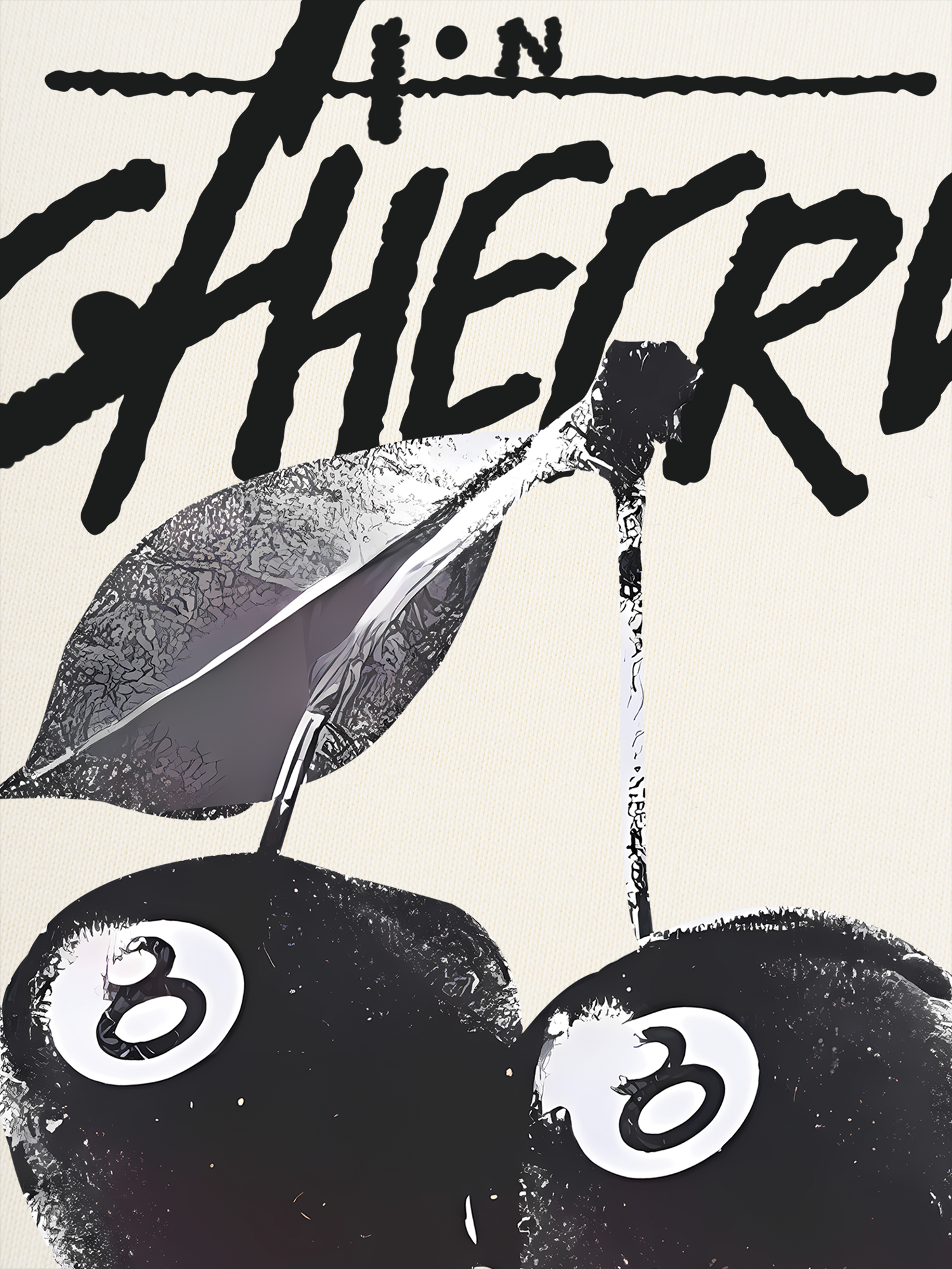 Áo Thun Ringer Relaxed Fit Cherry Black