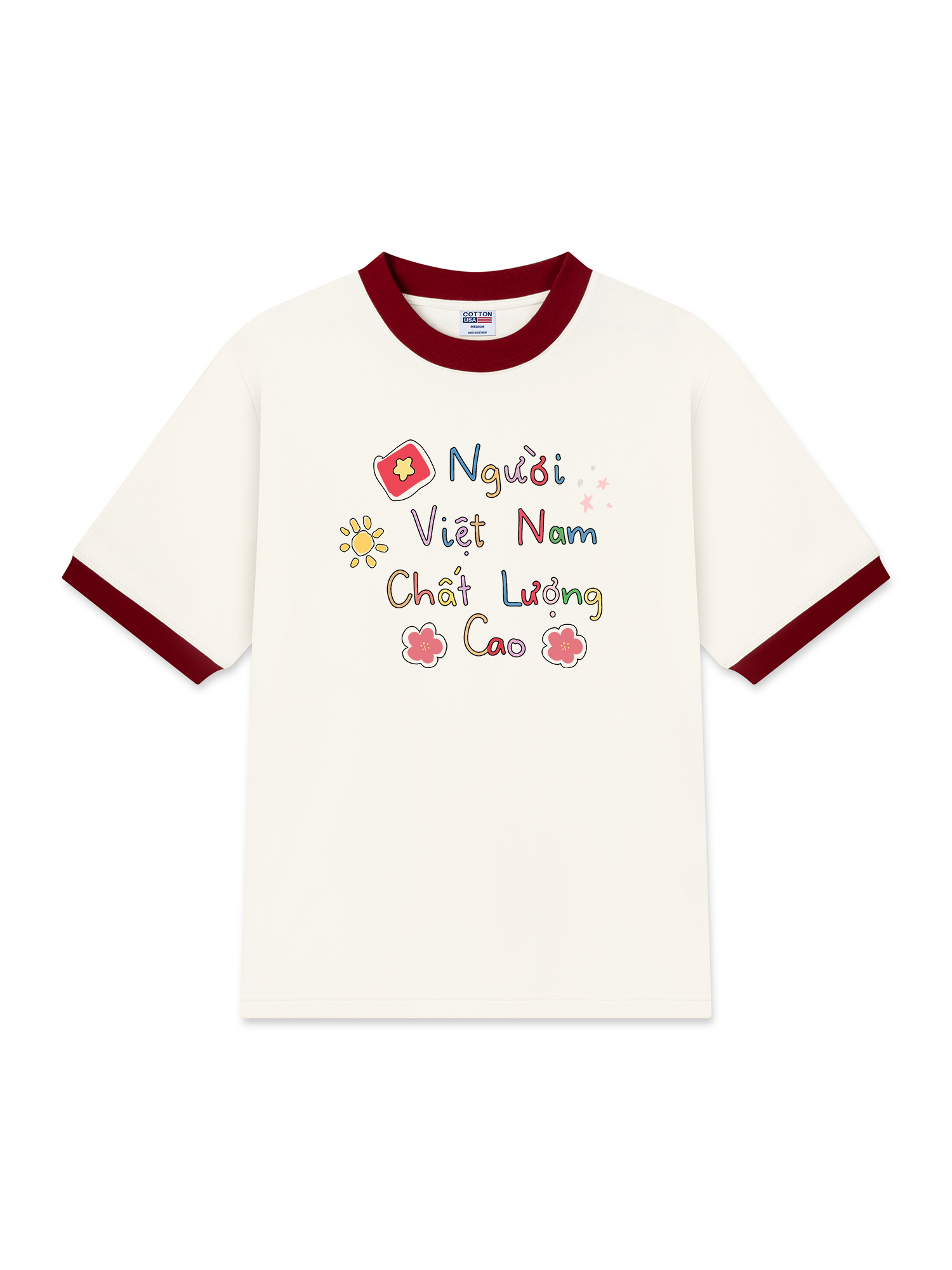 Áo Thun Ringer Relaxed Fit Người Việt Nam Chất Lượng Cao