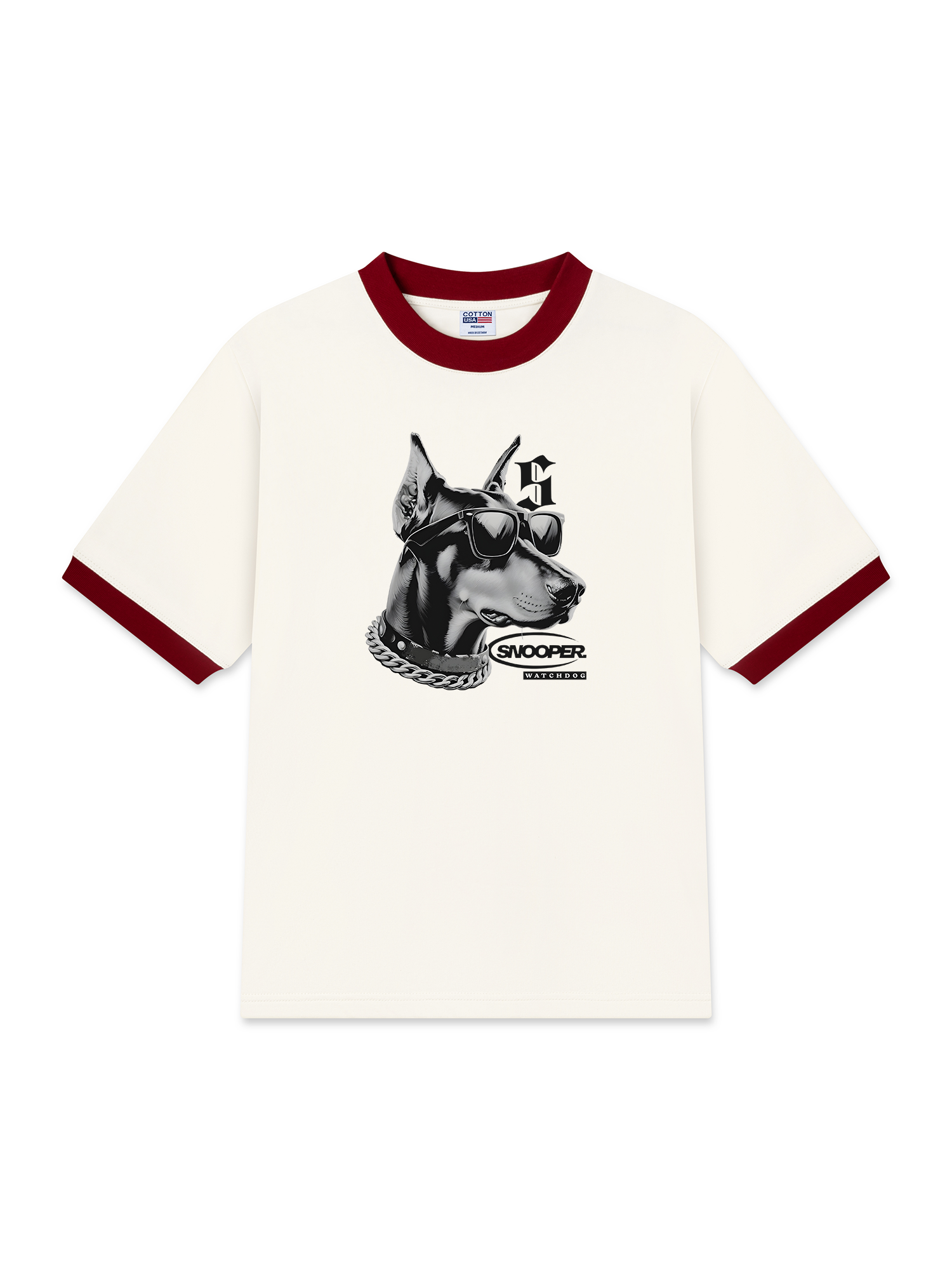 Áo Thun Ringer Relaxed Fit Rapper Funny Snoop Dog