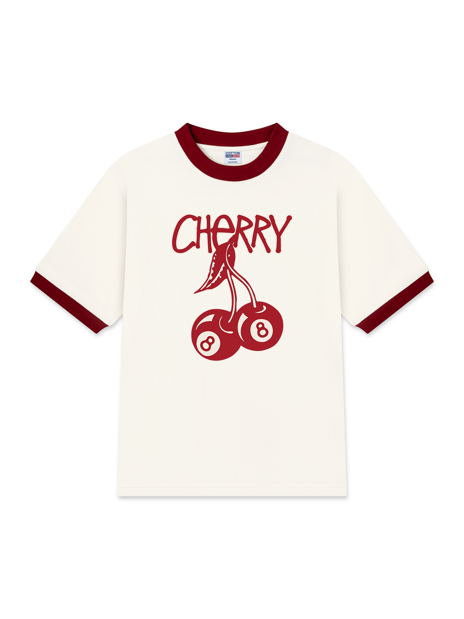 Áo Thun Ringer Relaxed Fit Cherry  8