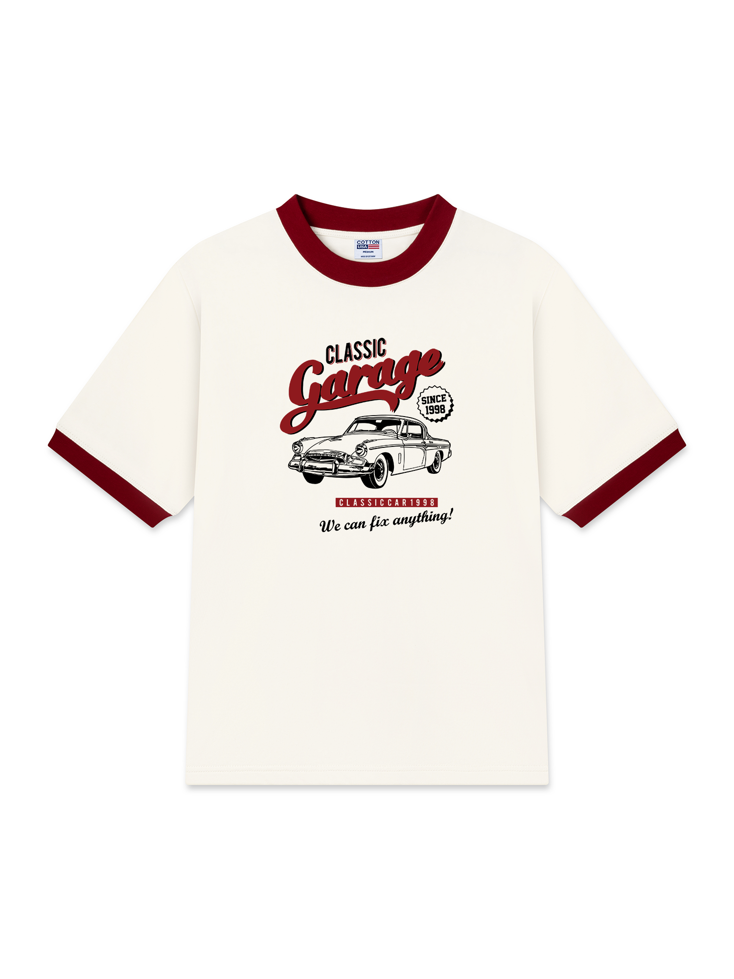 Áo Thun Ringer Relaxed Fit Classic Garage