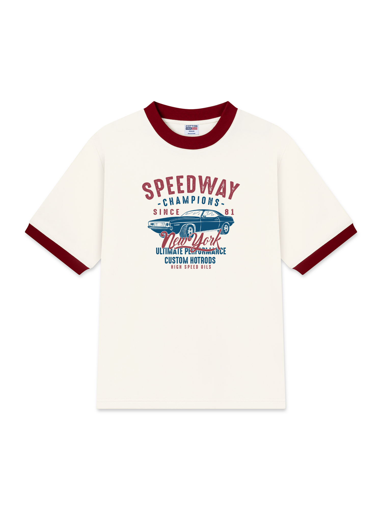 Áo Thun Ringer Relaxed Fit Speed way Champions