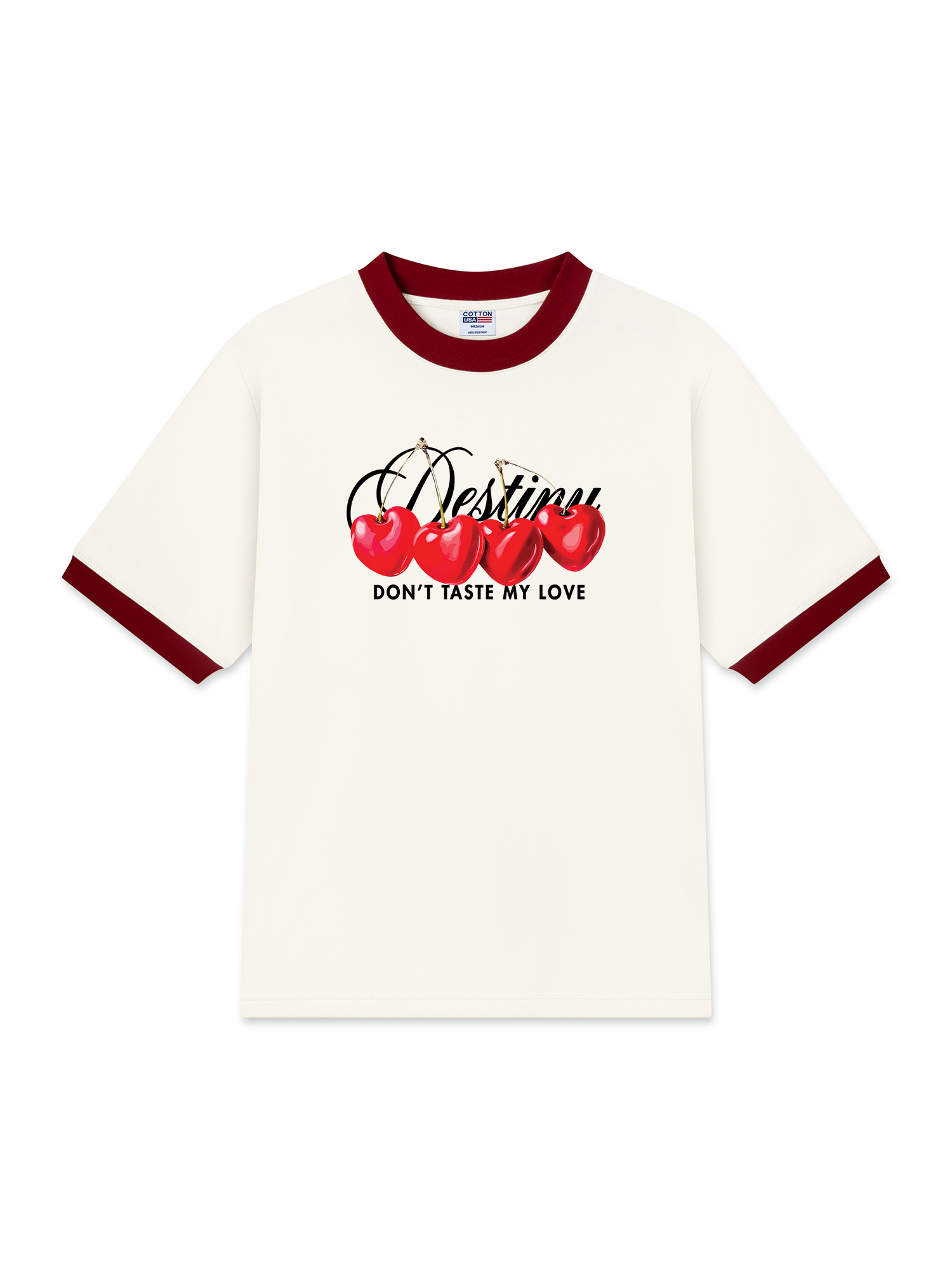 Áo Thun Ringer Relaxed Fit Cherry Destiny