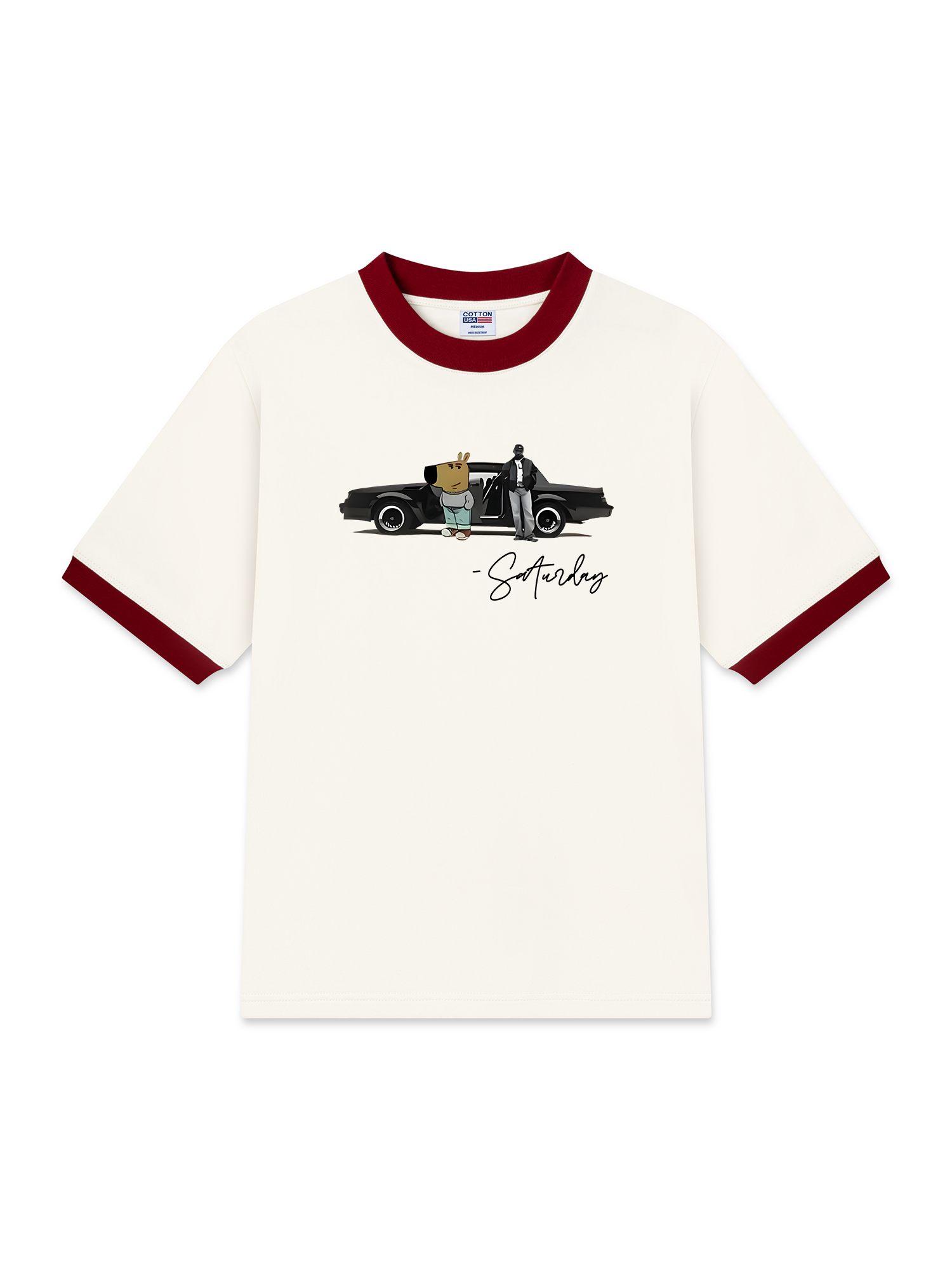 Áo Thun Ringer Relaxed Fit Classic Car Saturday