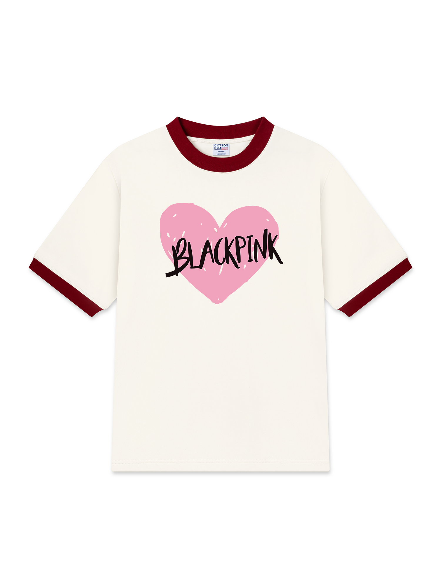 Áo Thun Ringer Relaxed Fit BlackPink