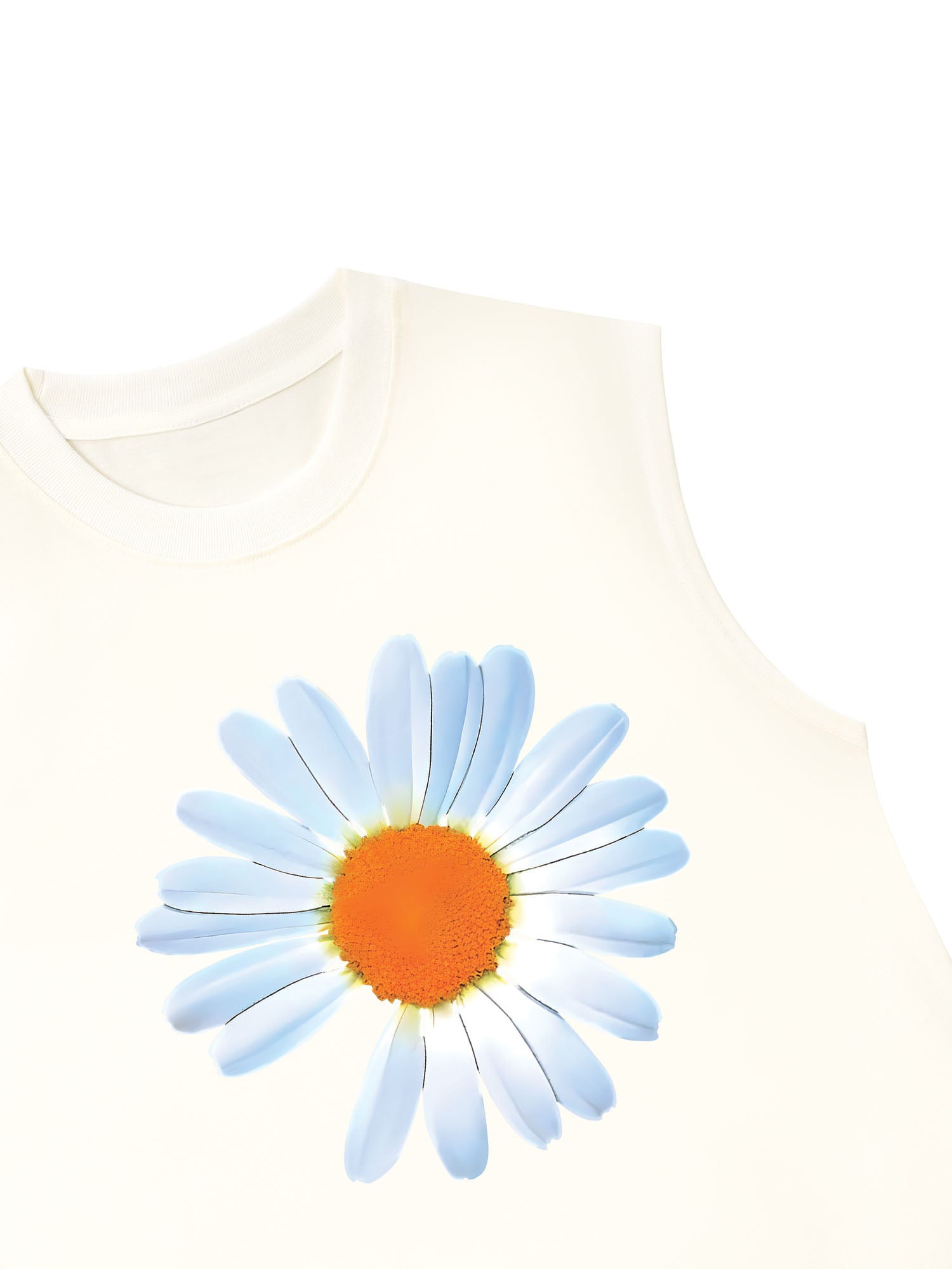 Áo Ba Lỗ Relaxed Fit Floral Design For VIP Daisy Flower