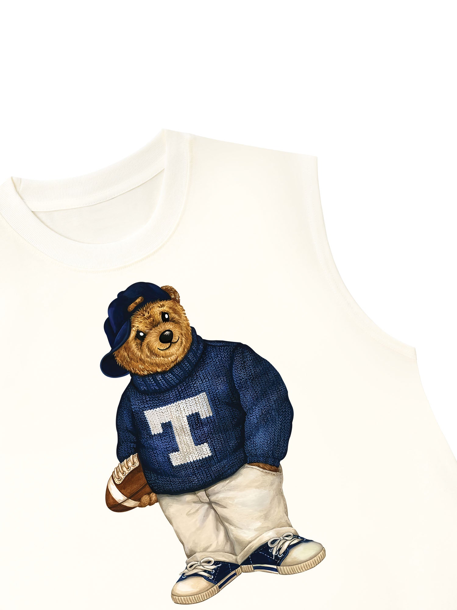 Áo Ba Lỗ Relaxed Fit Bear Two