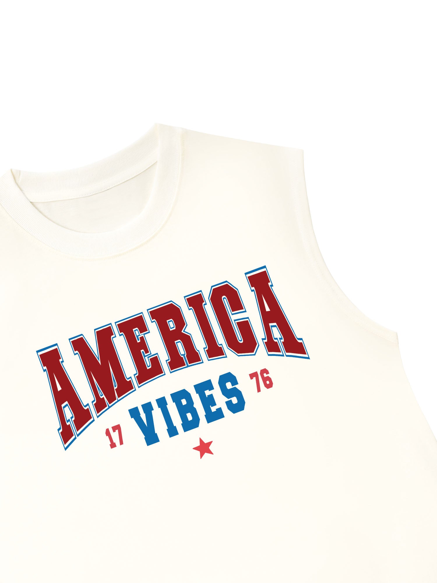 Áo Ba Lỗ Relaxed Fit USA America Vibes