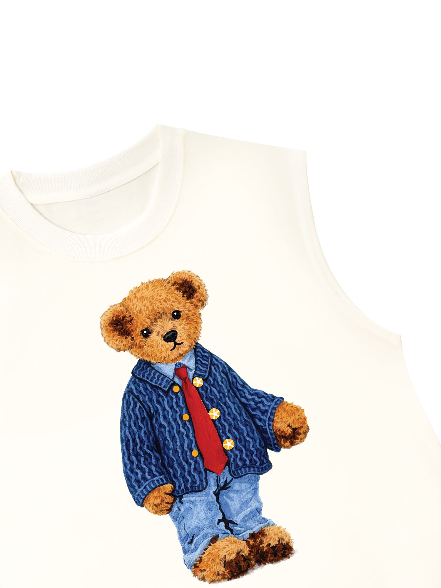 Áo Ba Lỗ Relaxed Fit Soft Boy Bear