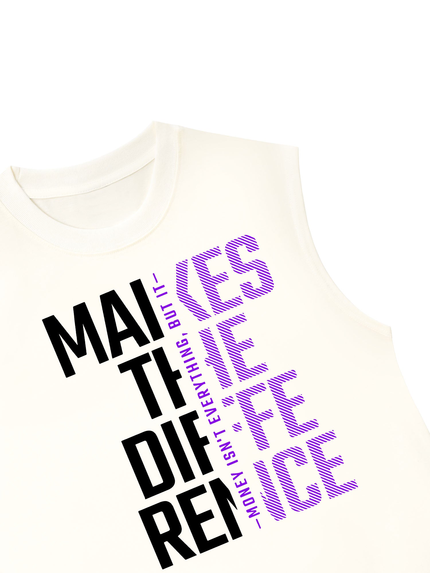 Áo Ba Lỗ Relaxed Fit Money Motivational Modern Typographic