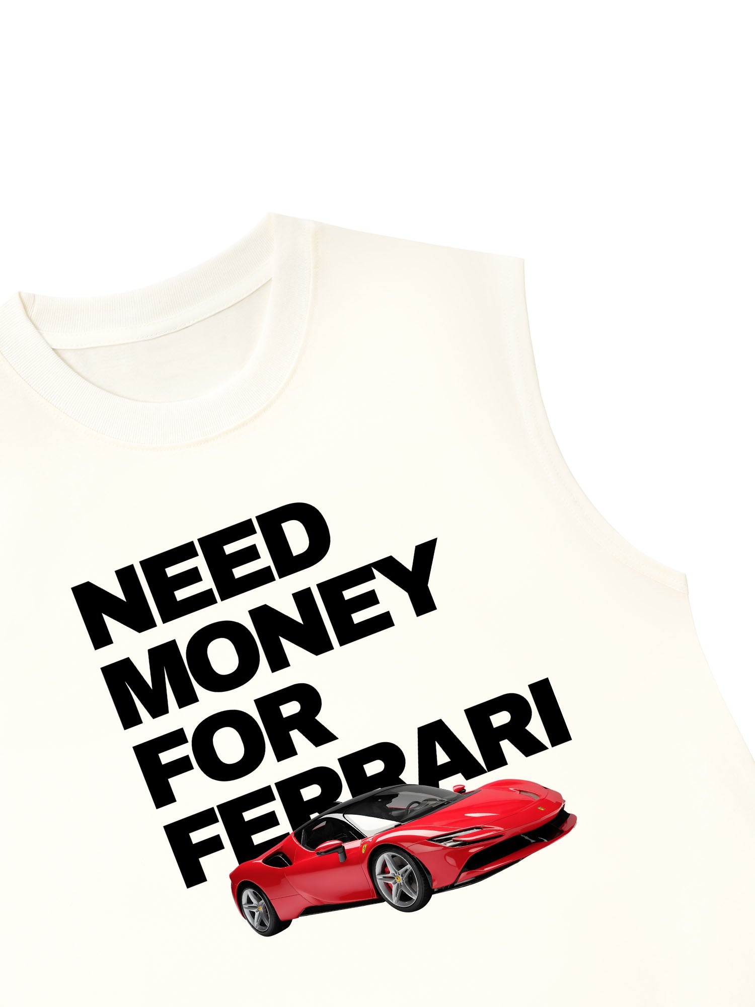 Áo Ba Lỗ Relaxed Fit Ferrari Need Money For Classic
