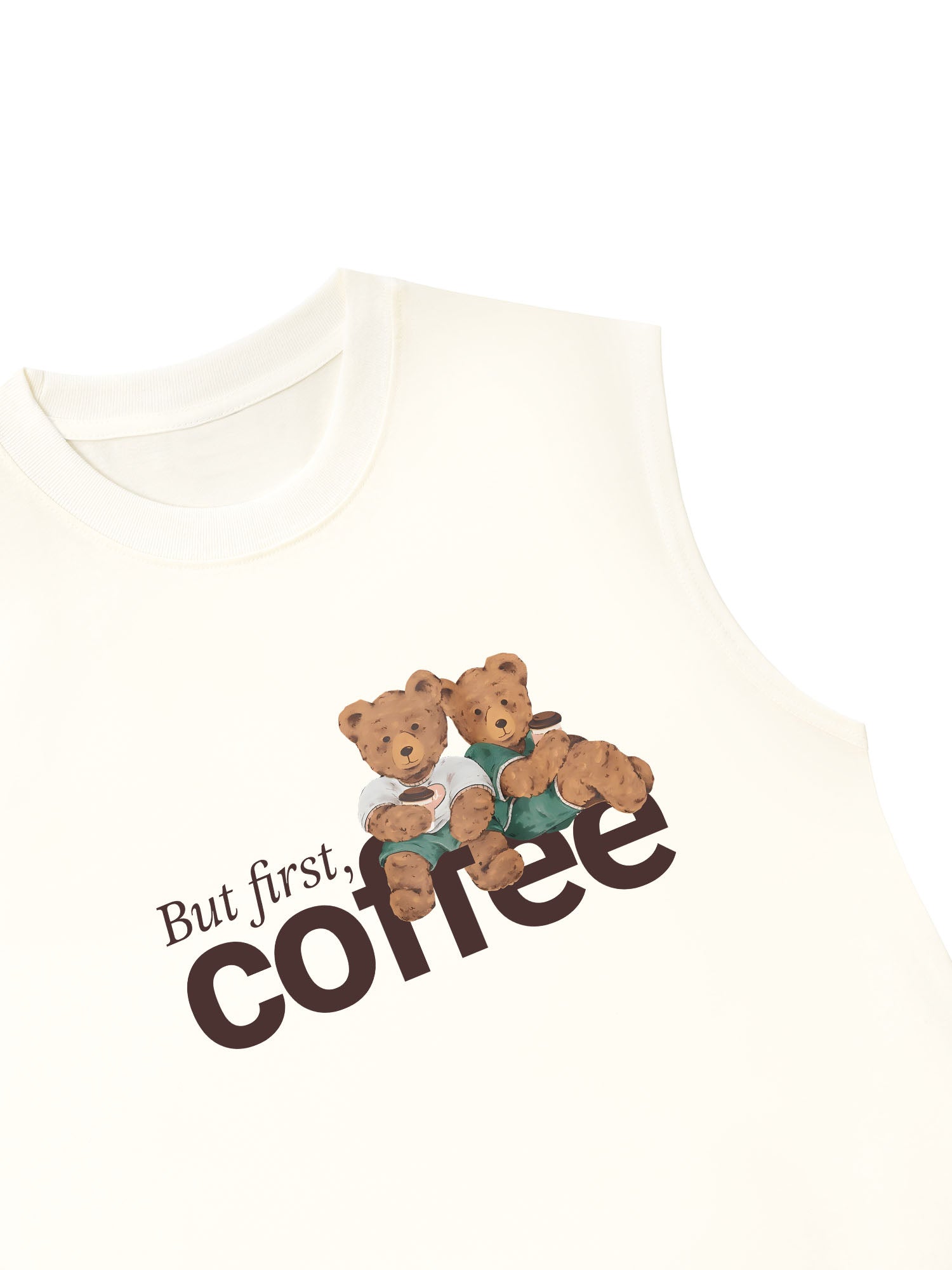 Áo Ba Lỗ Relaxed Fit But First Coffee