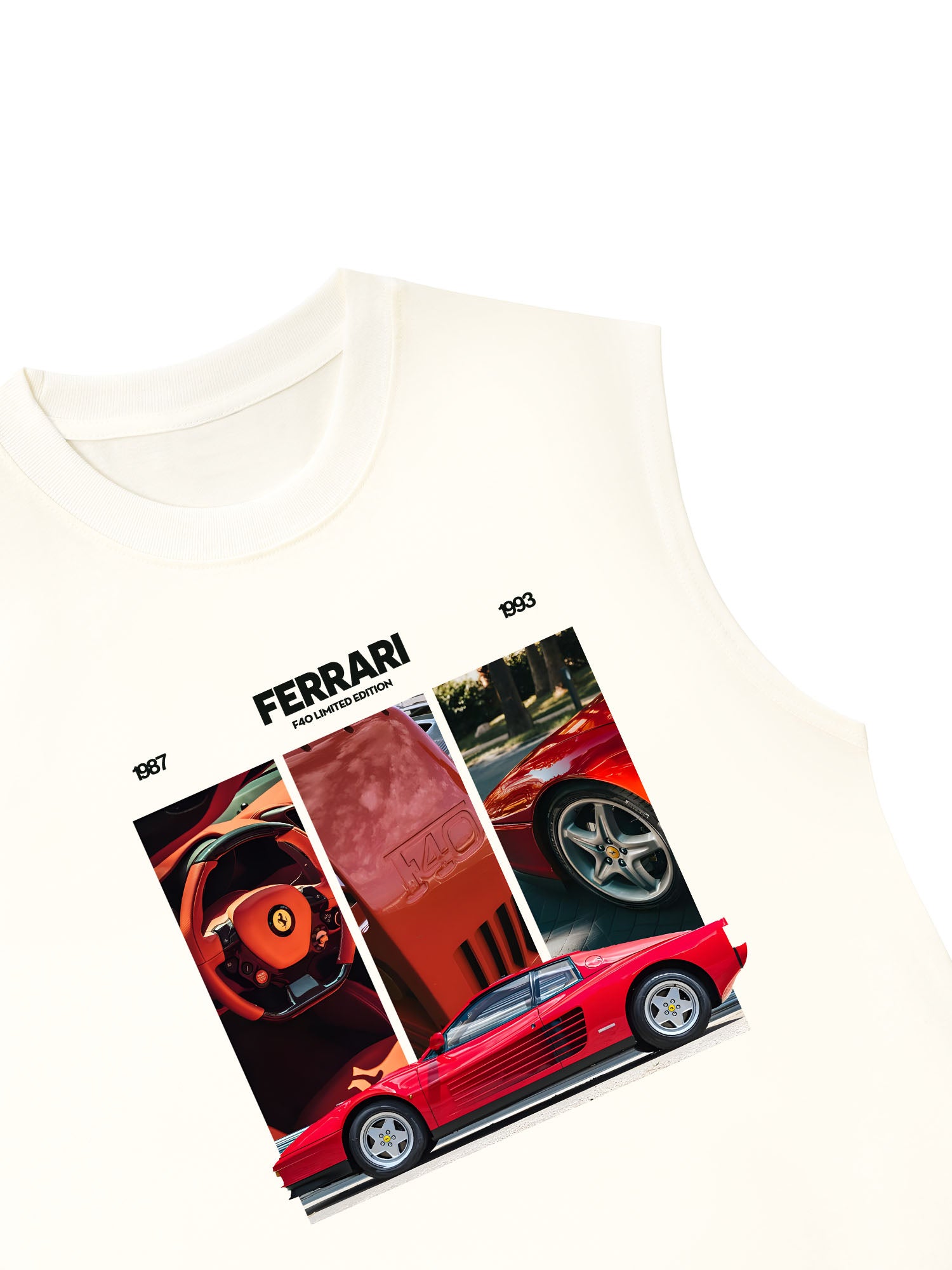 Áo Ba Lỗ Relaxed Fit Ferrari F40 Limited Edition