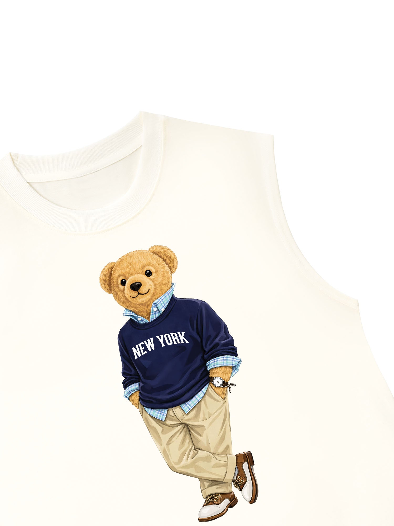 Áo Ba Lỗ Relaxed Fit Classic Bear