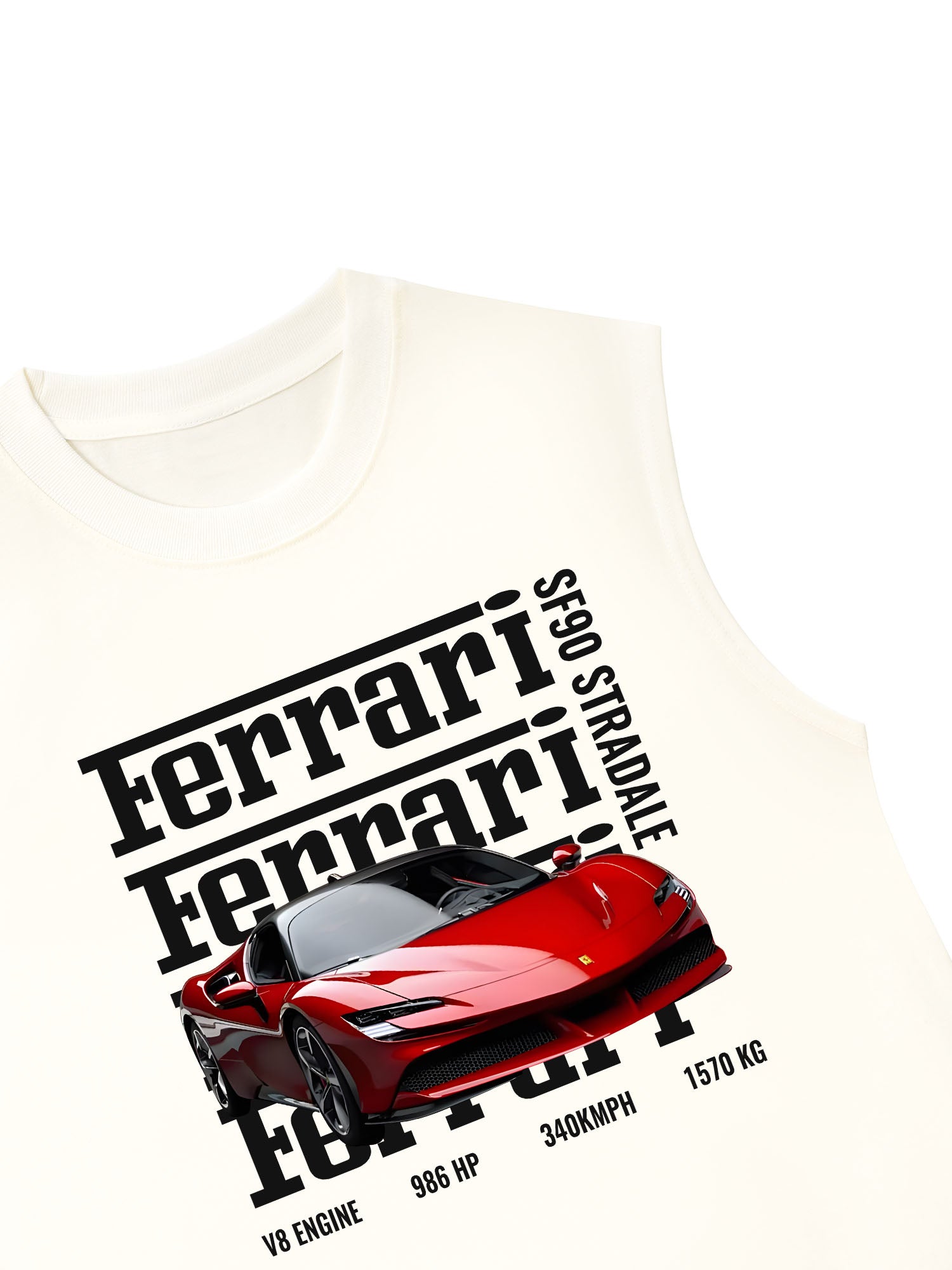 Áo Ba Lỗ Relaxed Fit Ferrari SF90 Stradale