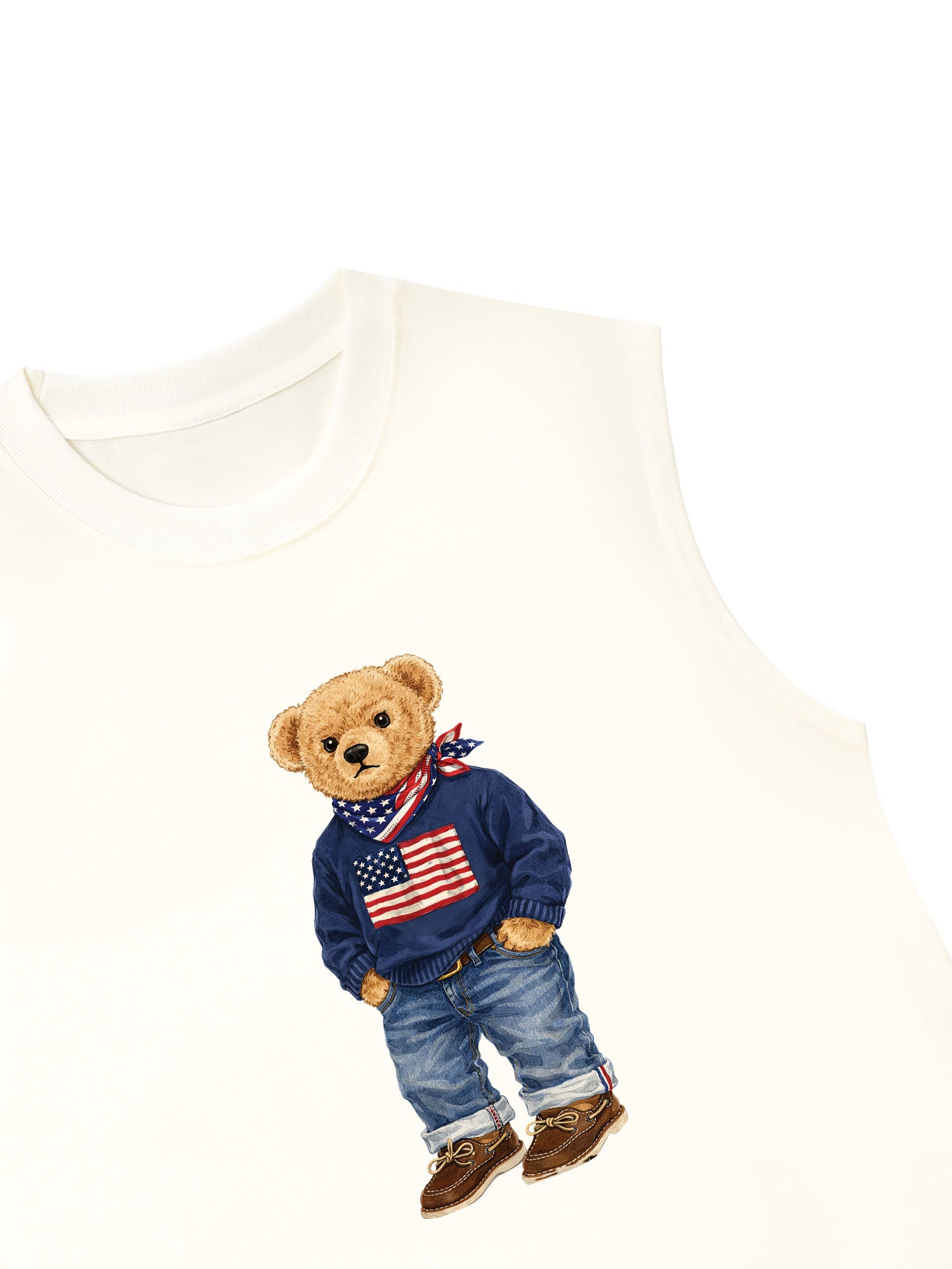 Áo Ba Lỗ Relaxed Fit America Boy