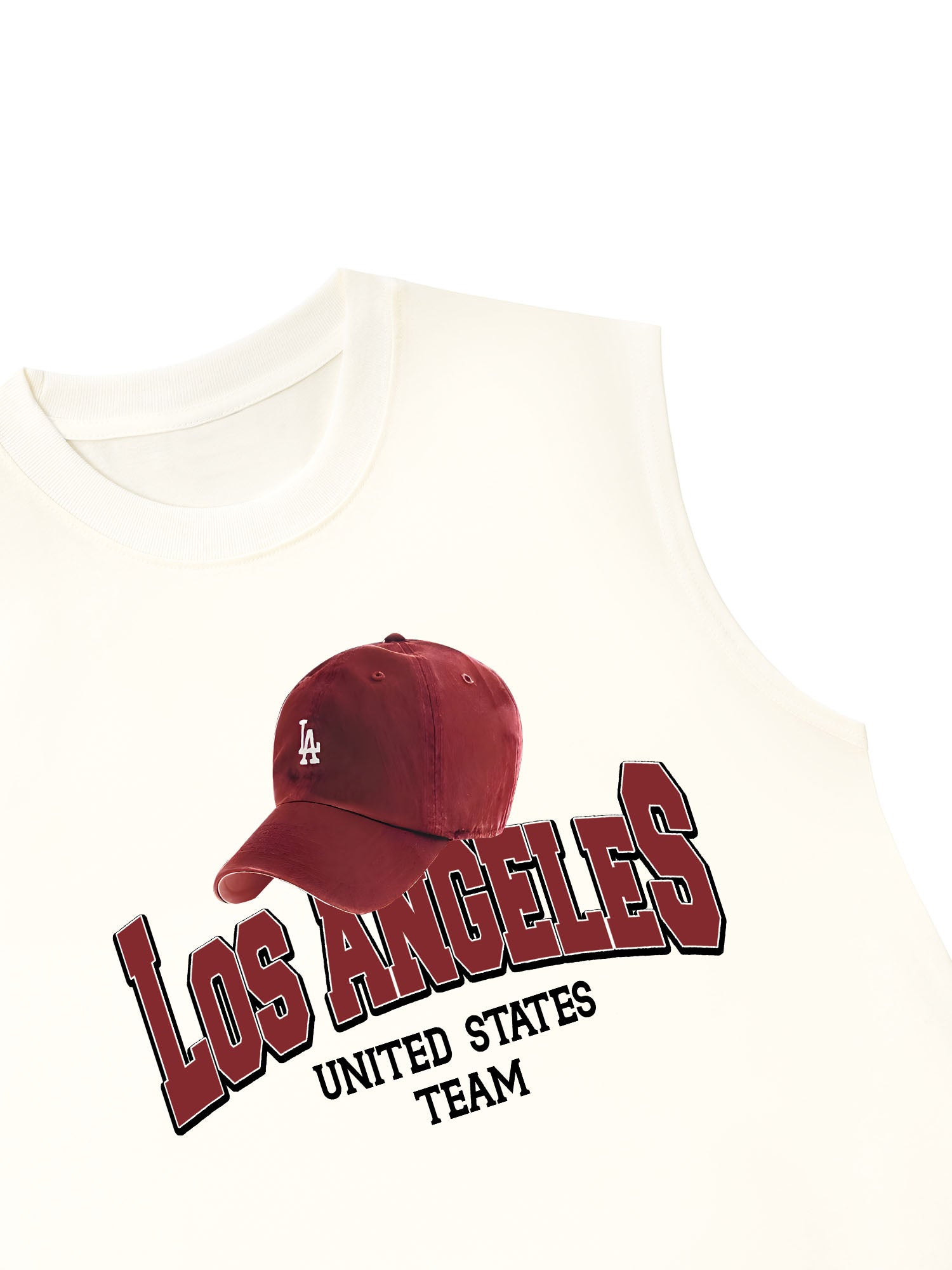 Áo Ba Lỗ Relaxed Fit USA Los Ageles