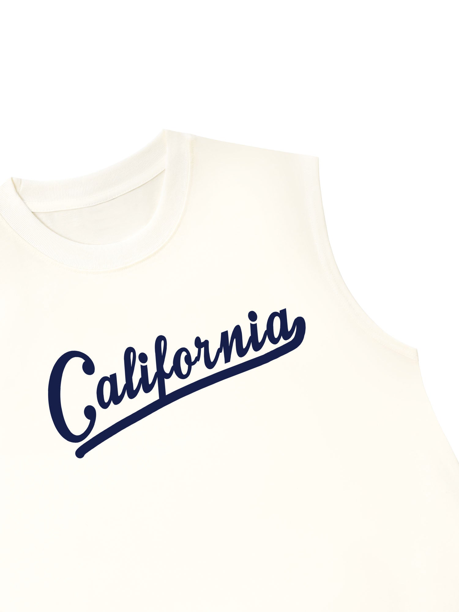 Áo Ba Lỗ Relaxed Fit USA Califorinia Blue