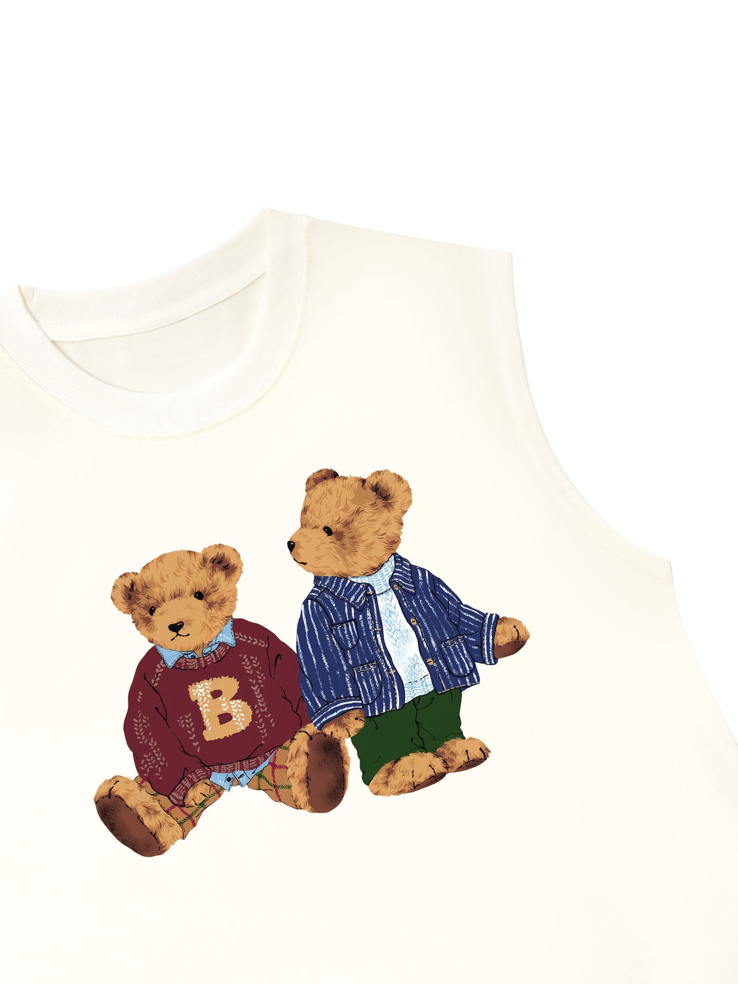 Áo Ba Lỗ Relaxed Fit Brown Bear