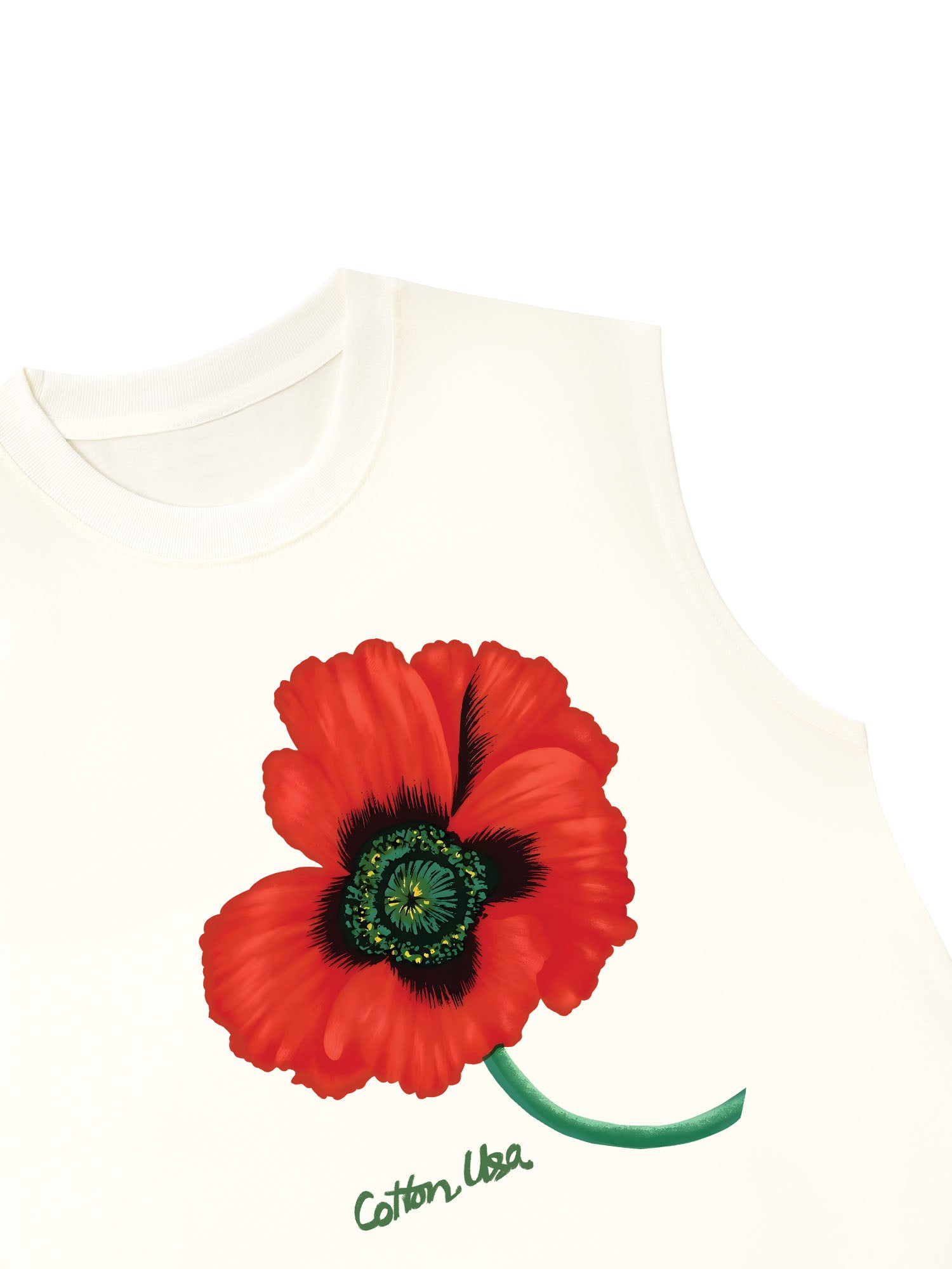 Áo Ba Lỗ Relaxed Fit Floral Red