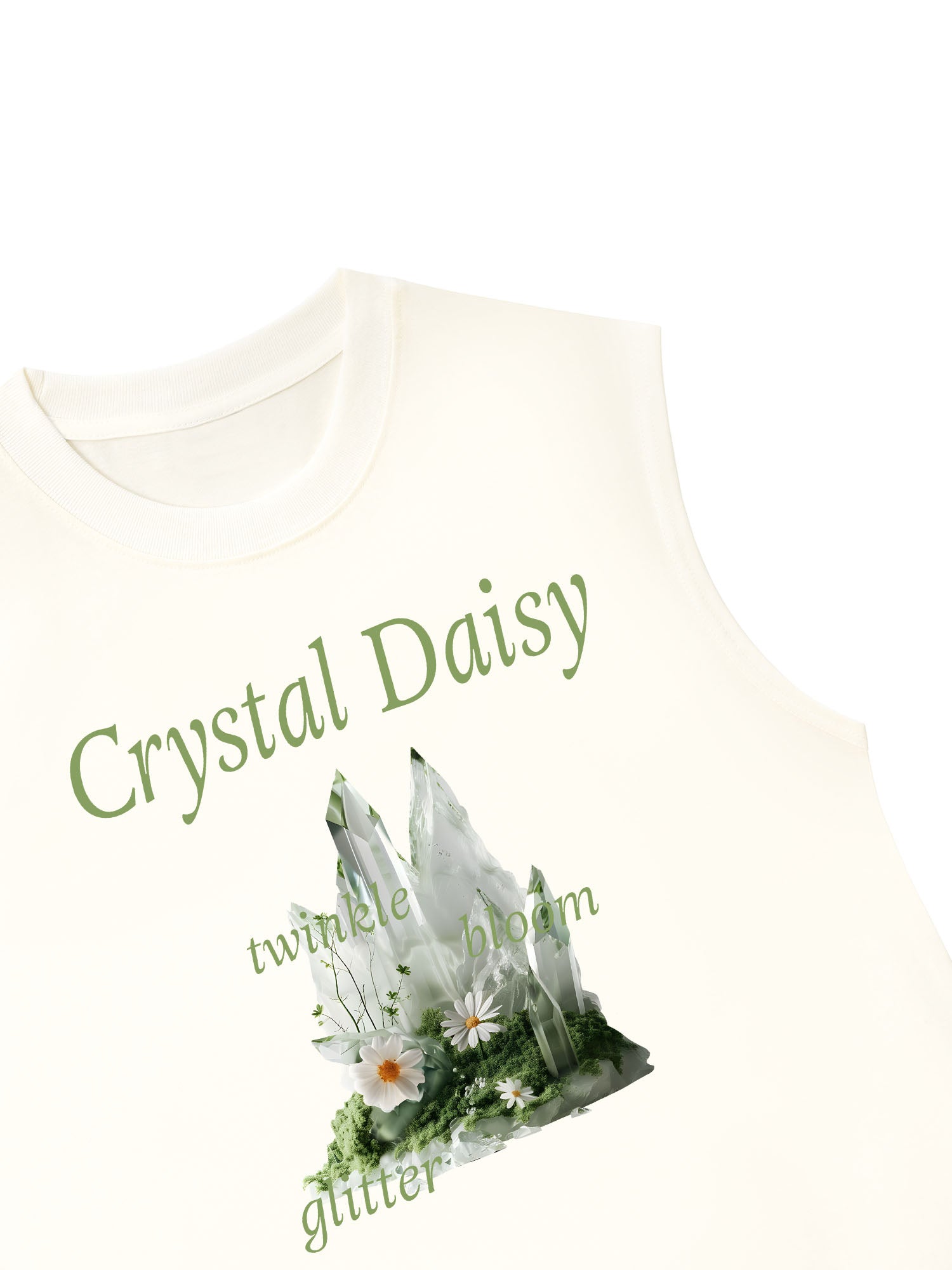 Áo Ba Lỗ Relaxed Fit Floral Crytsal Daisy