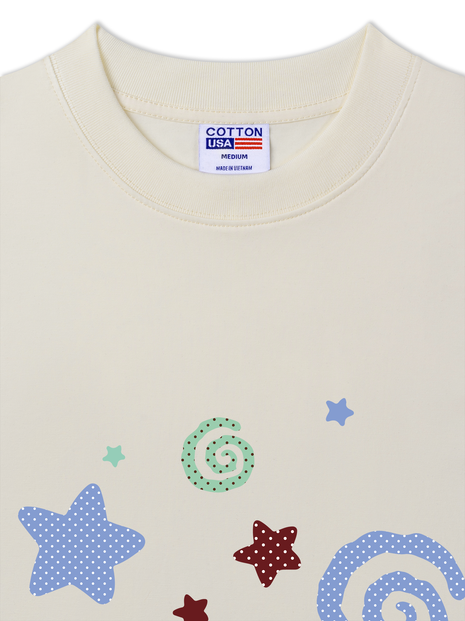Áo Thun Relaxed Fit Dotty Mood Pastel Dreams